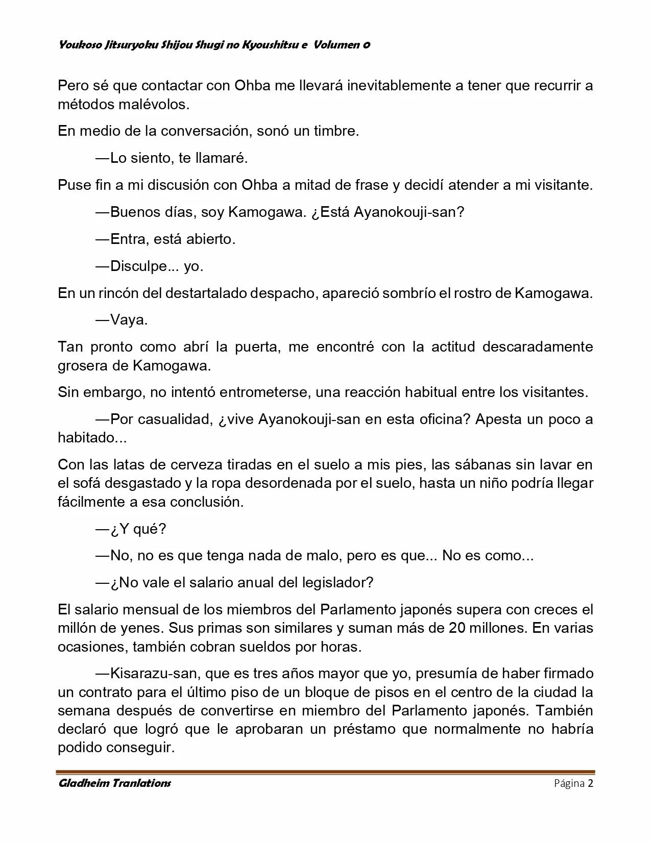 Página 2 del Manga