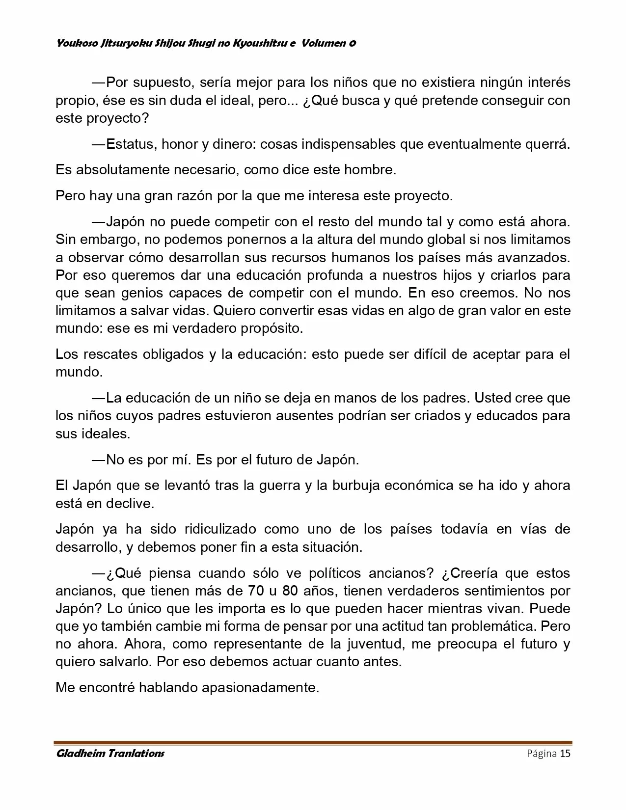 Página 15 del Manga