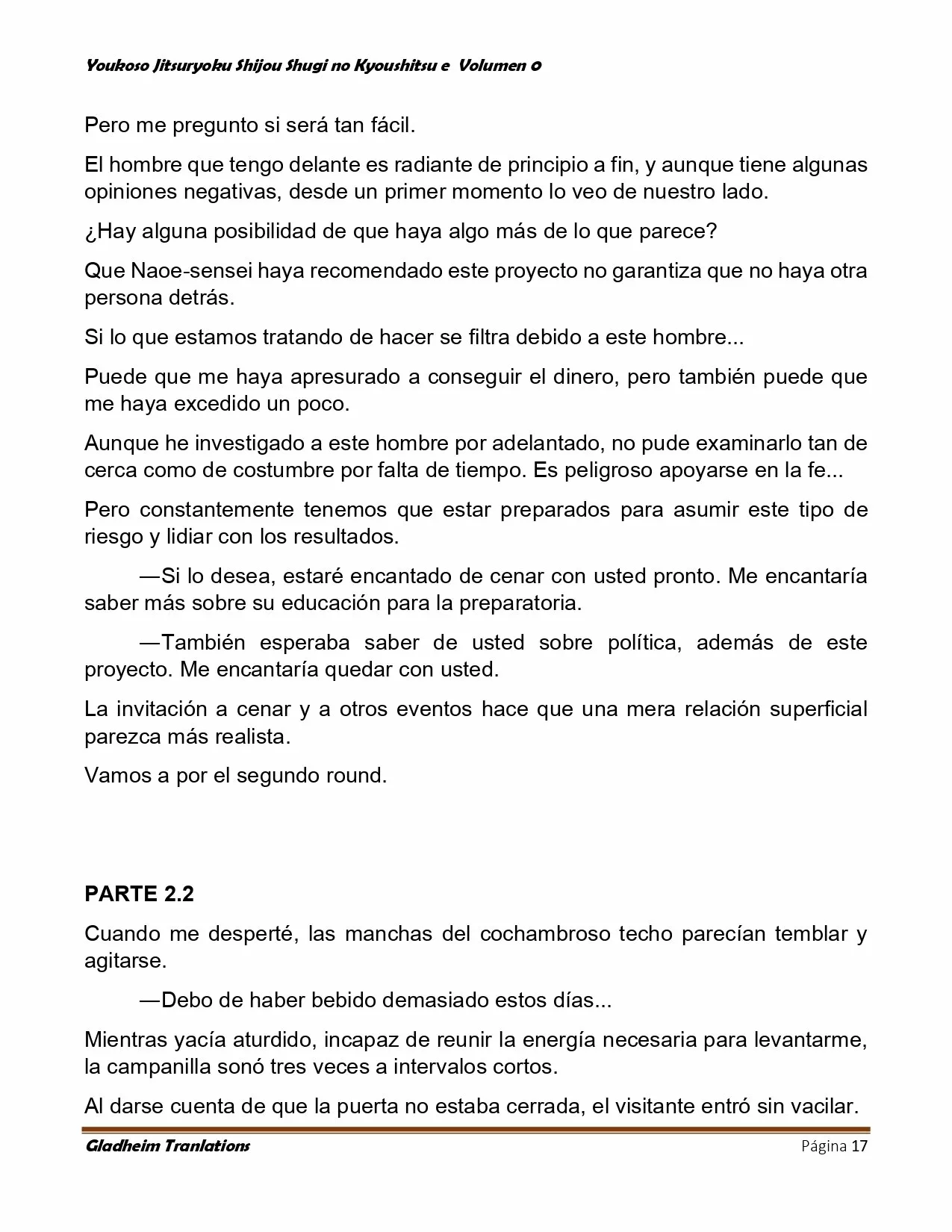 Página 17 del Manga