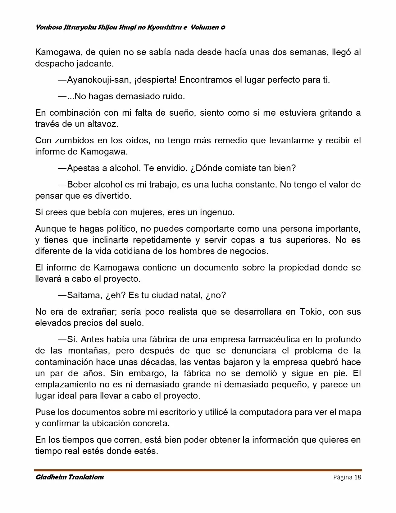 Página 18 del Manga