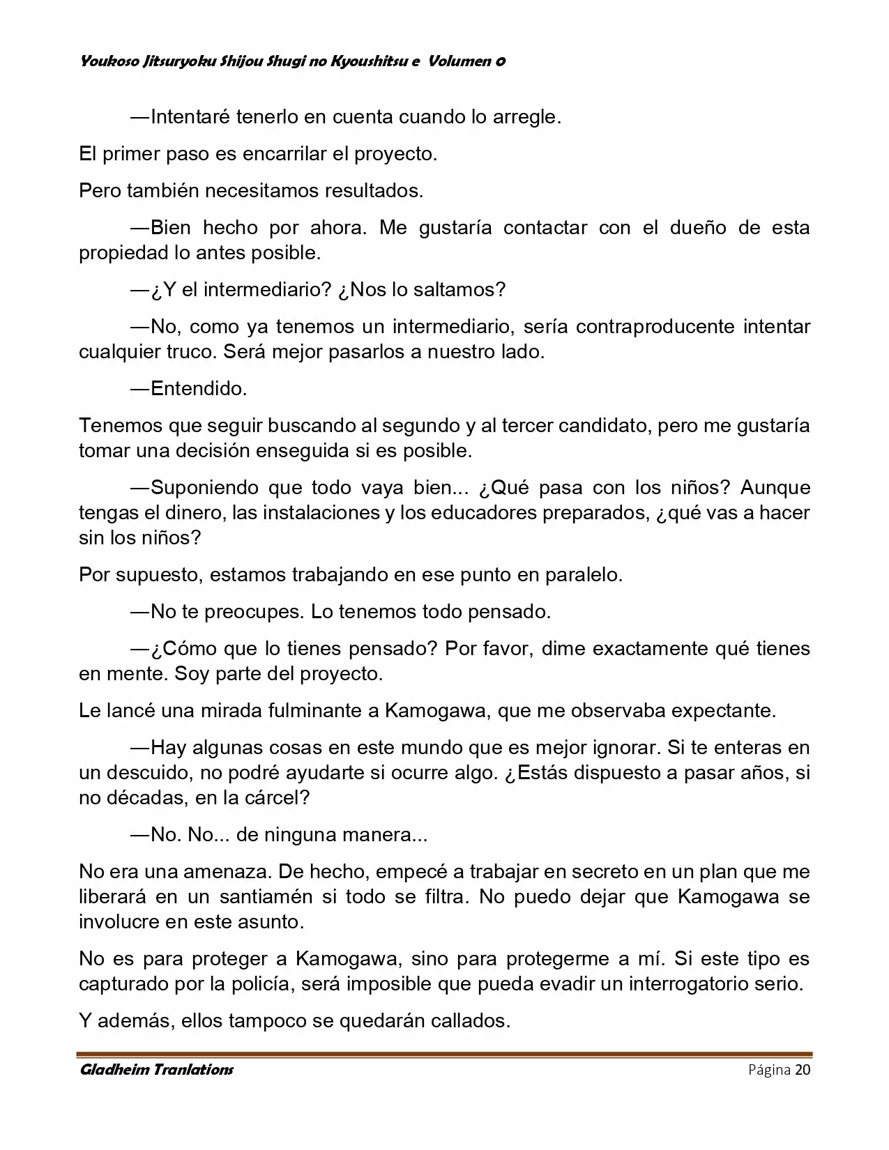 Página 20 del Manga