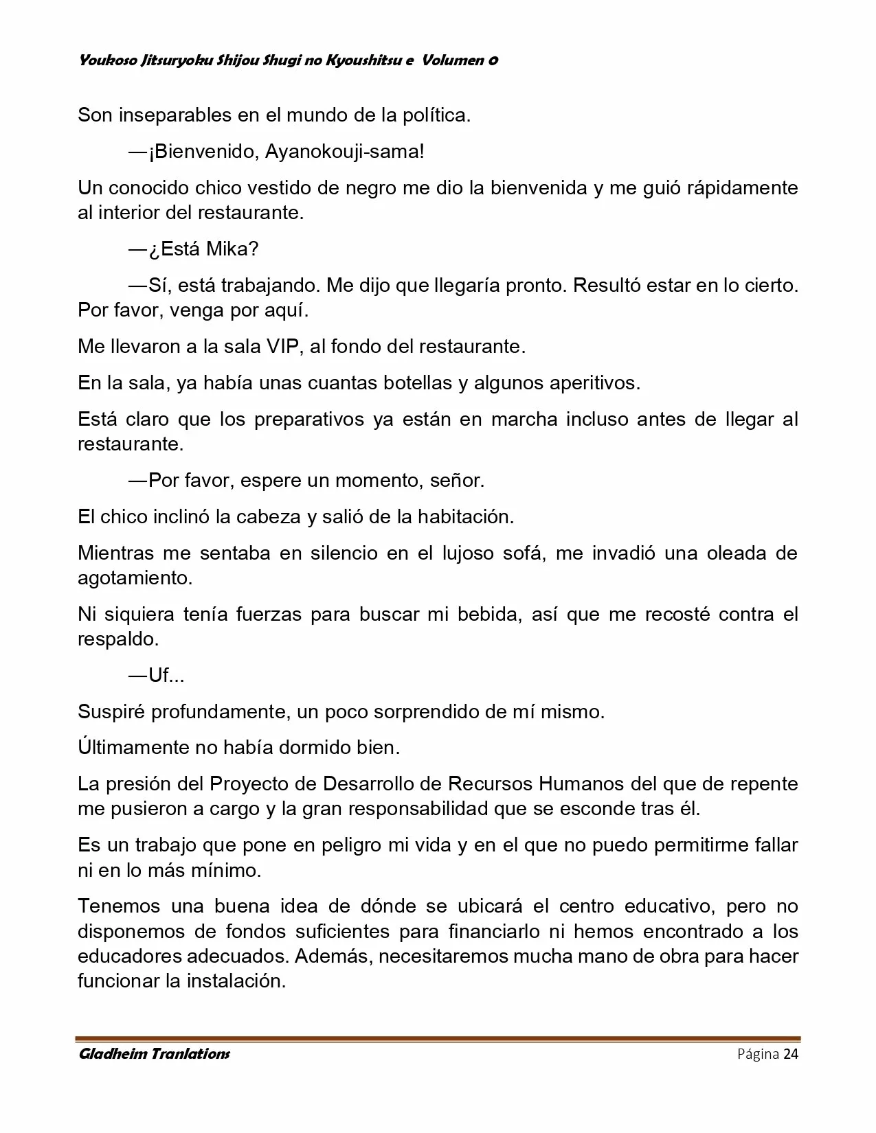 Página 24 del Manga