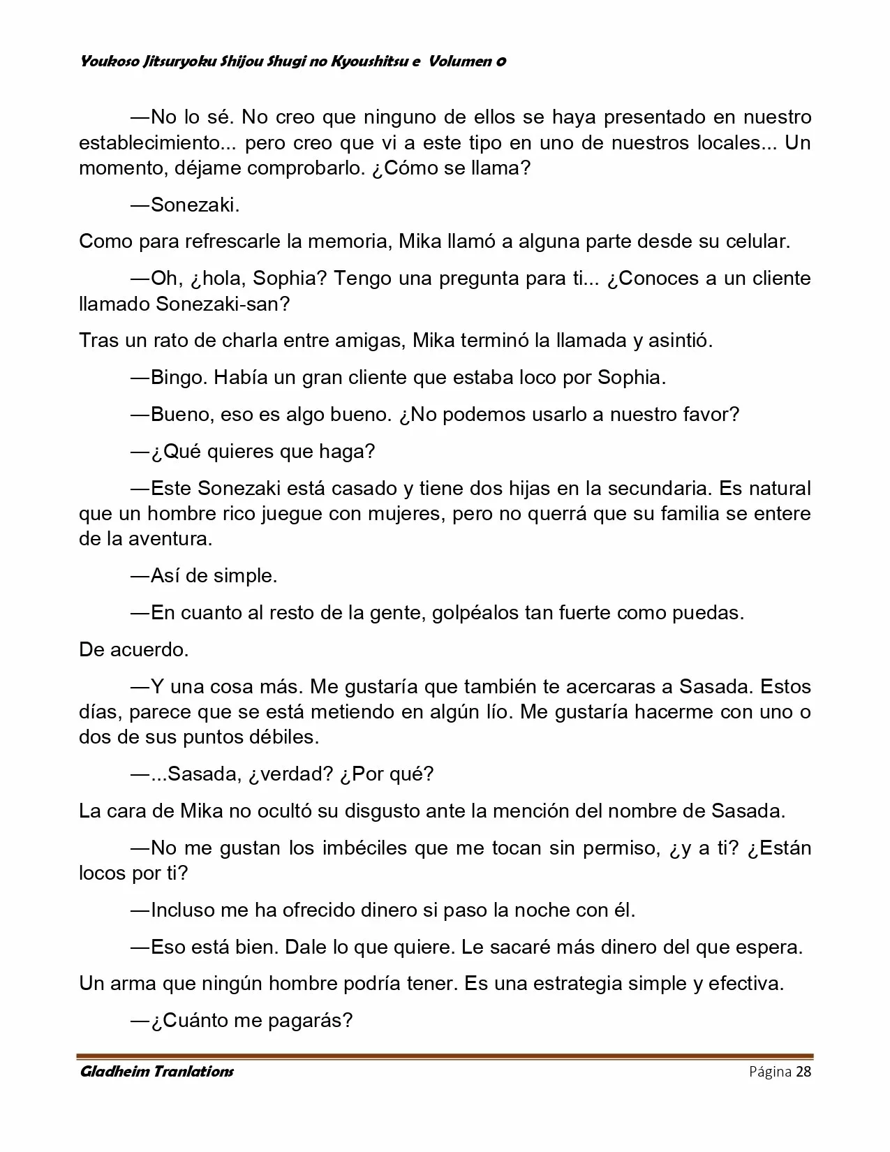 Página 28 del Manga