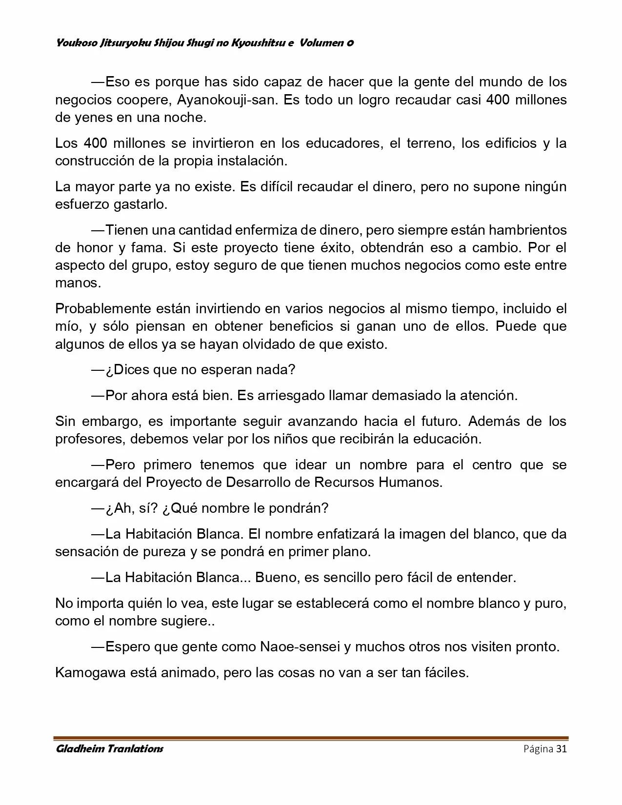 Página 31 del Manga