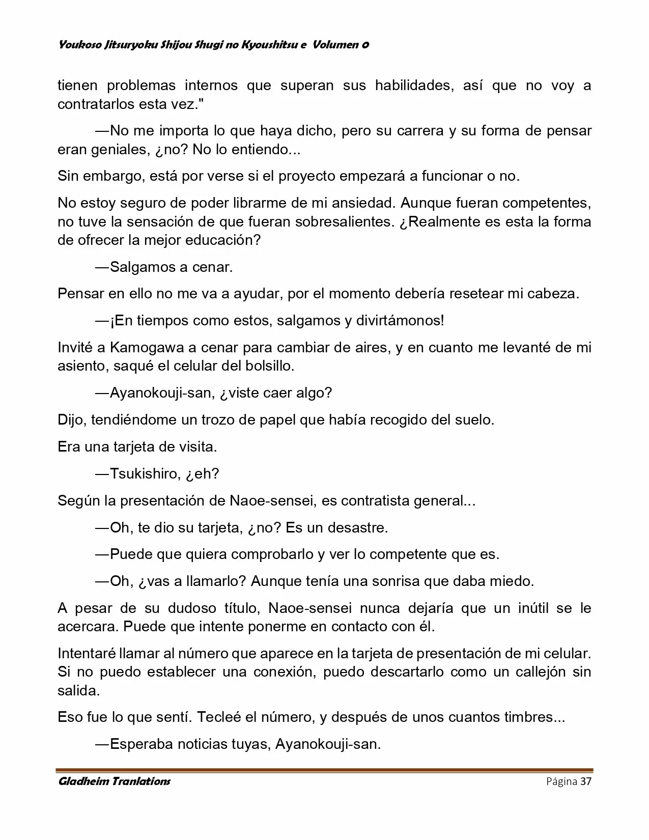 Página 37 del Manga