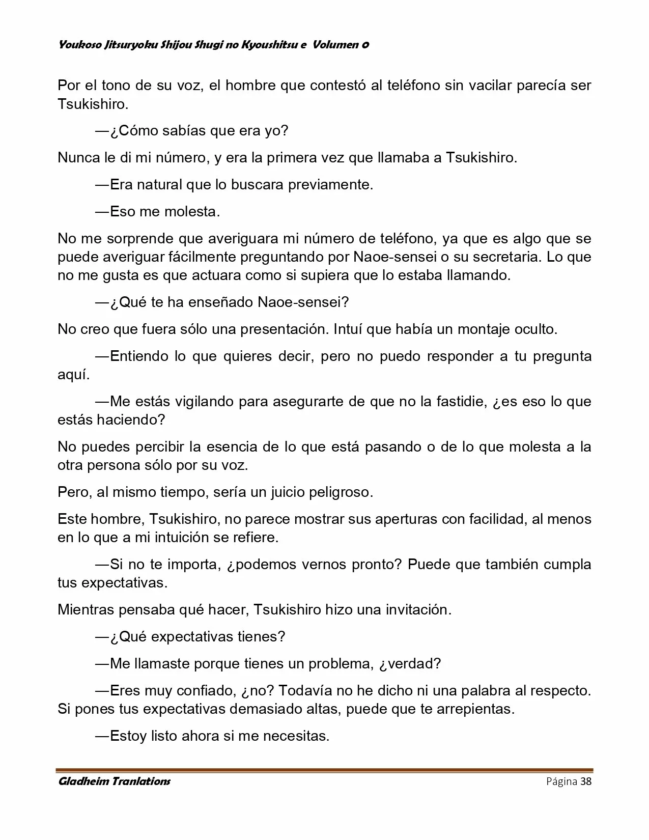 Página 38 del Manga