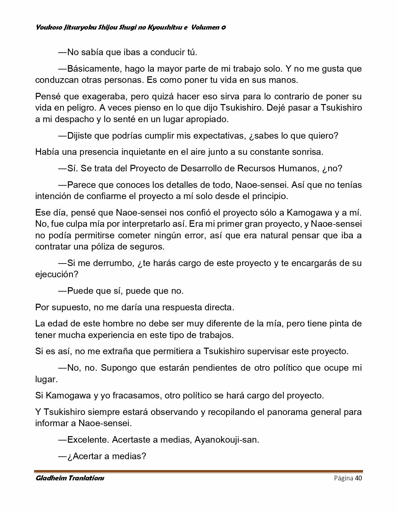 Página 40 del Manga