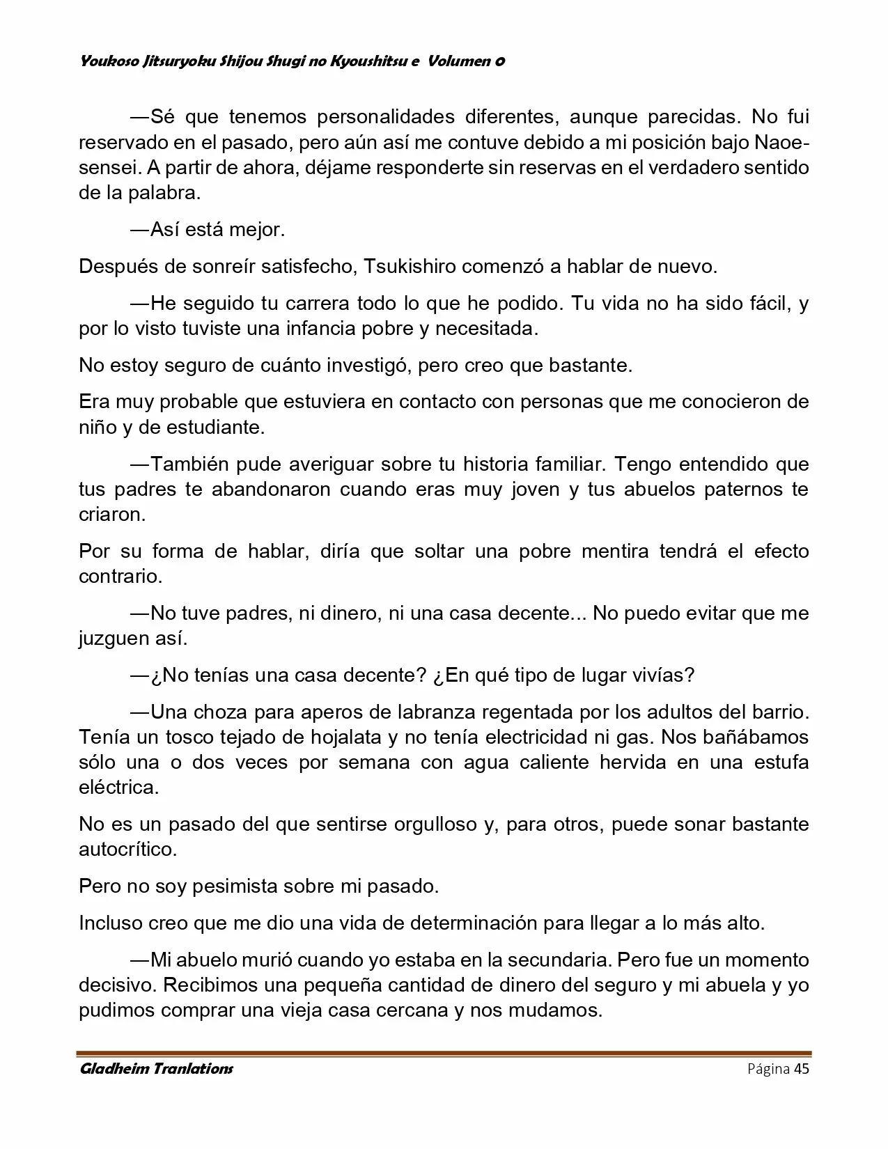 Página 45 del Manga