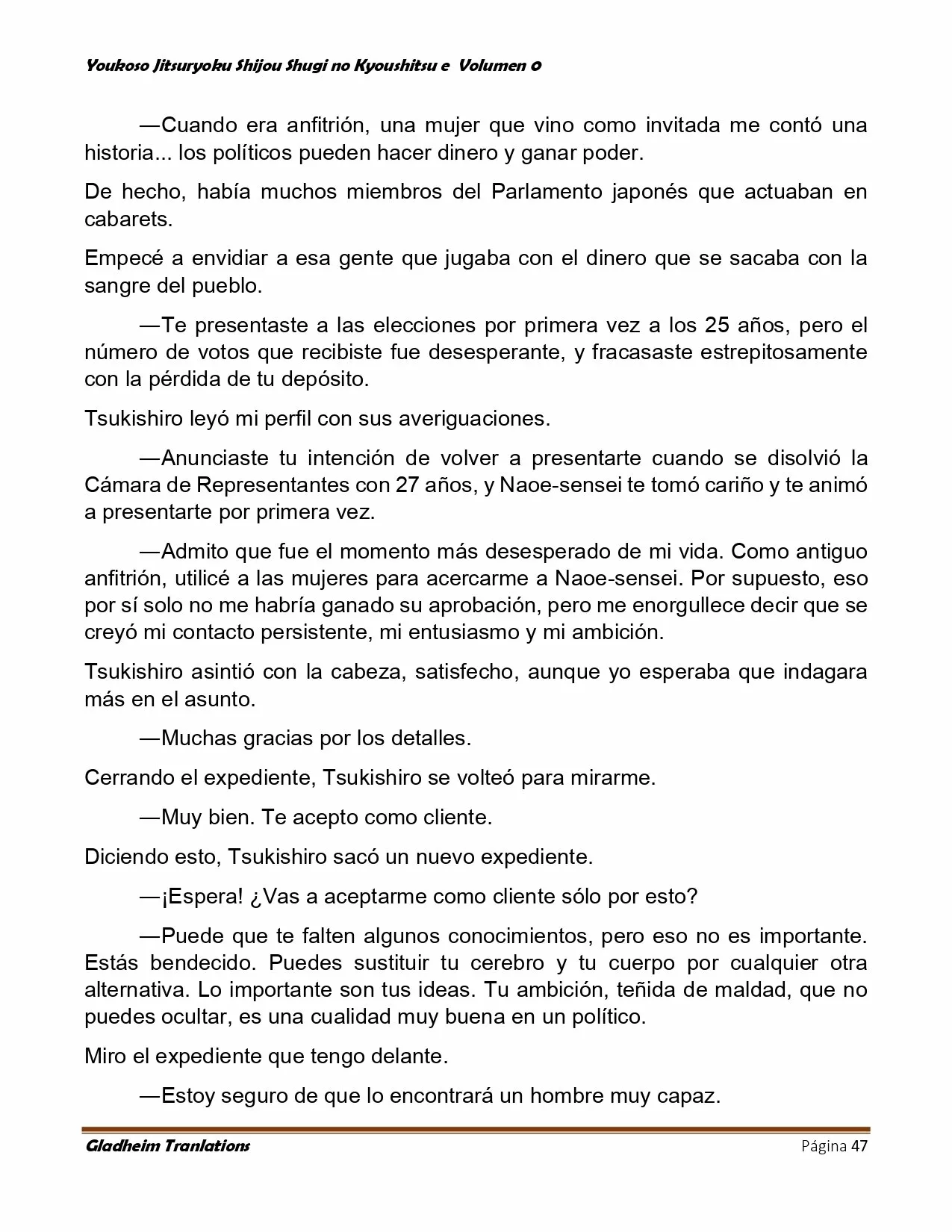 Página 47 del Manga