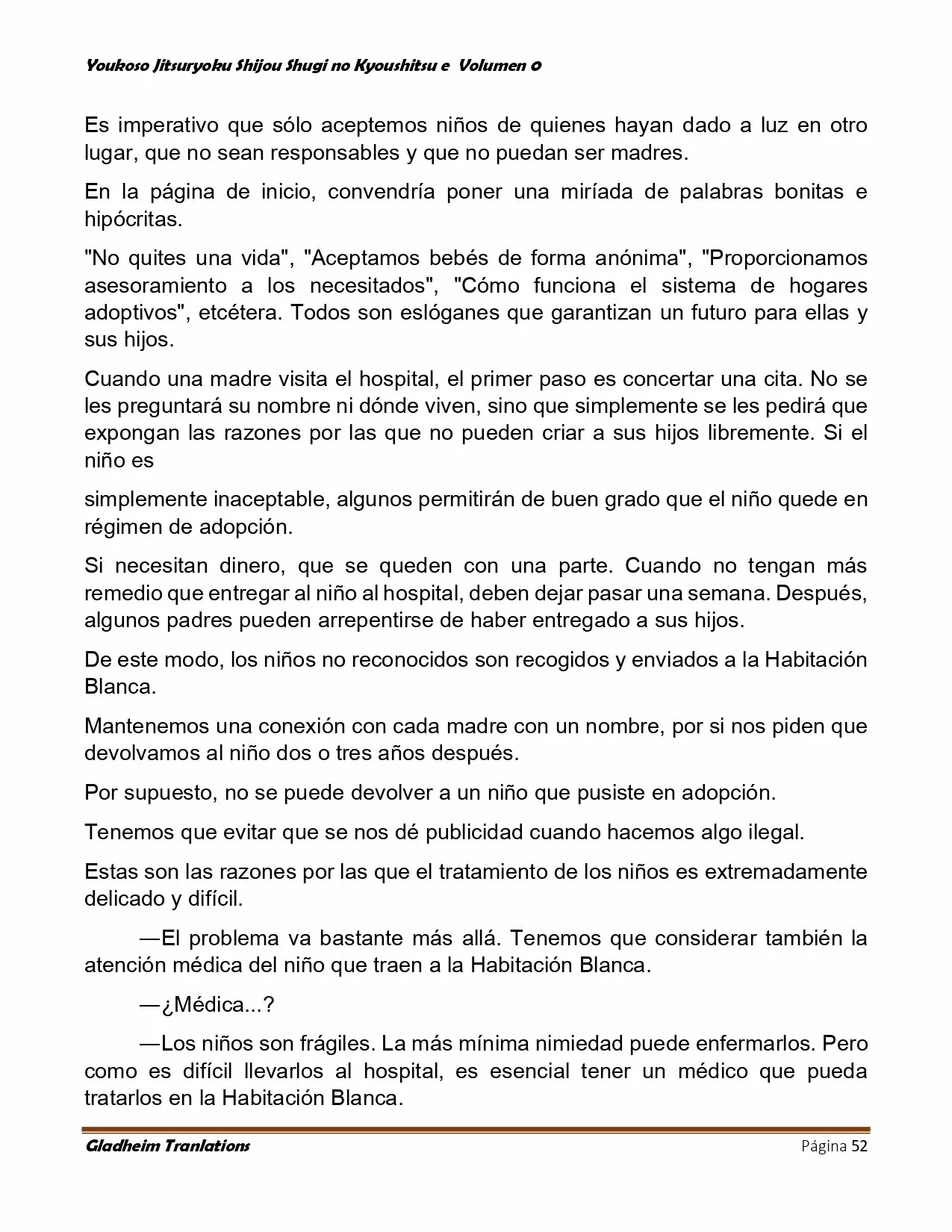 Página 52 del Manga