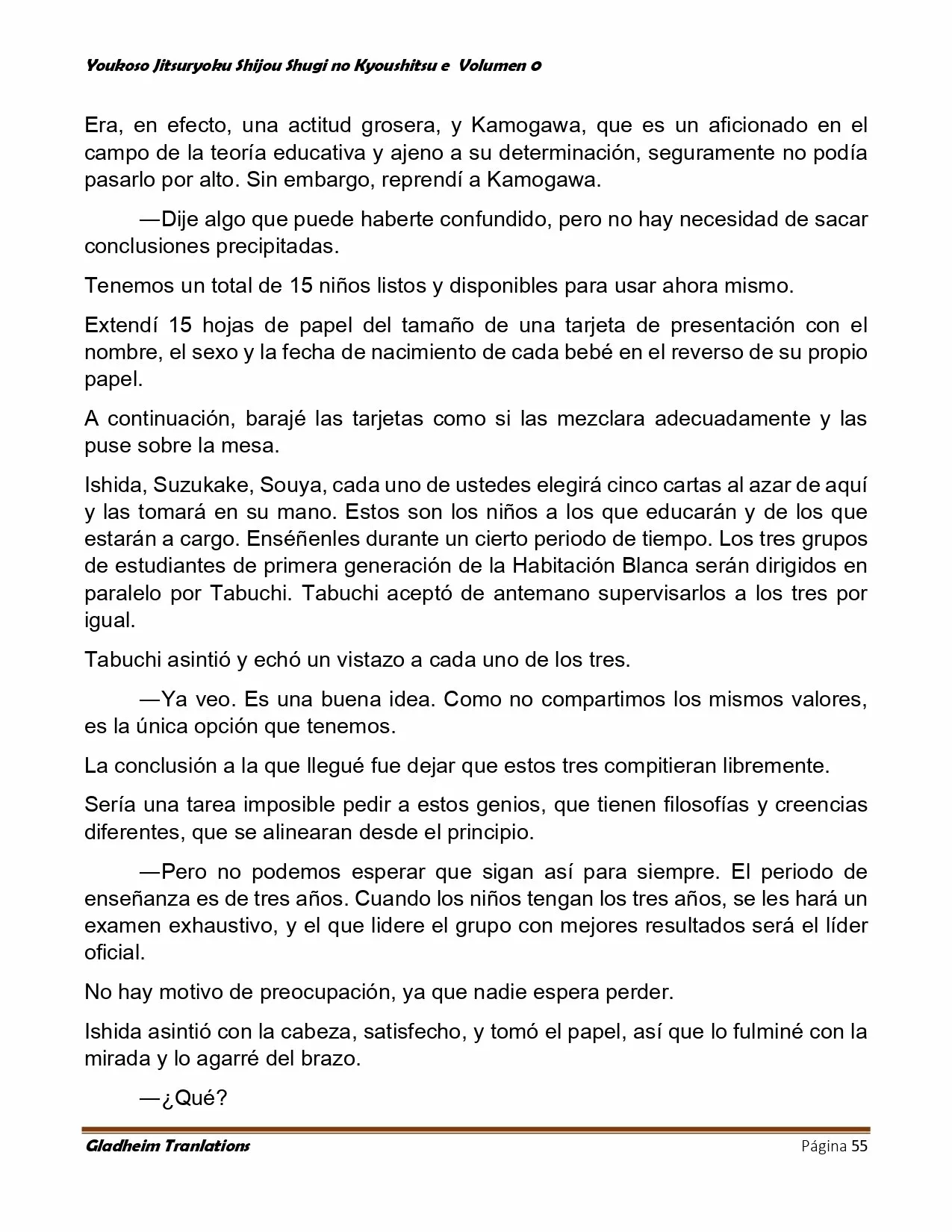 Página 55 del Manga