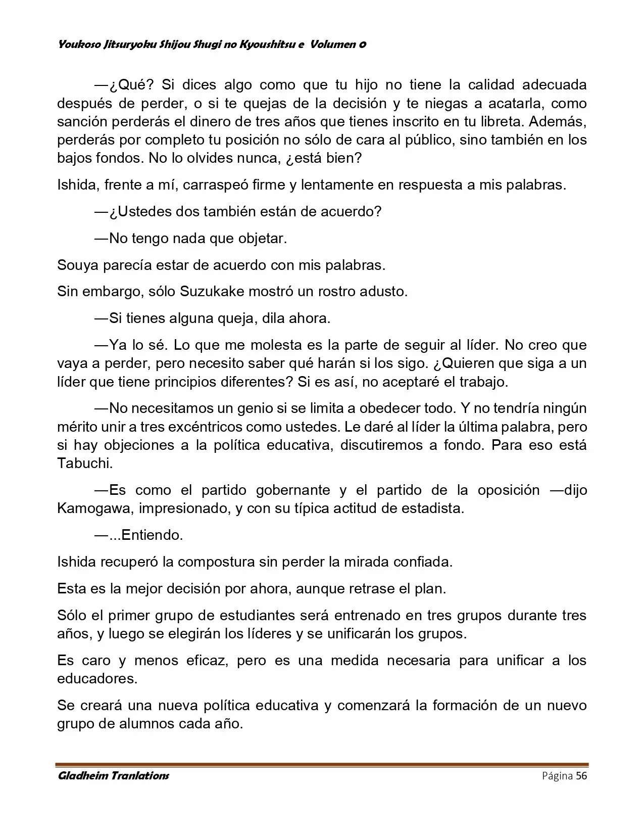 Página 56 del Manga