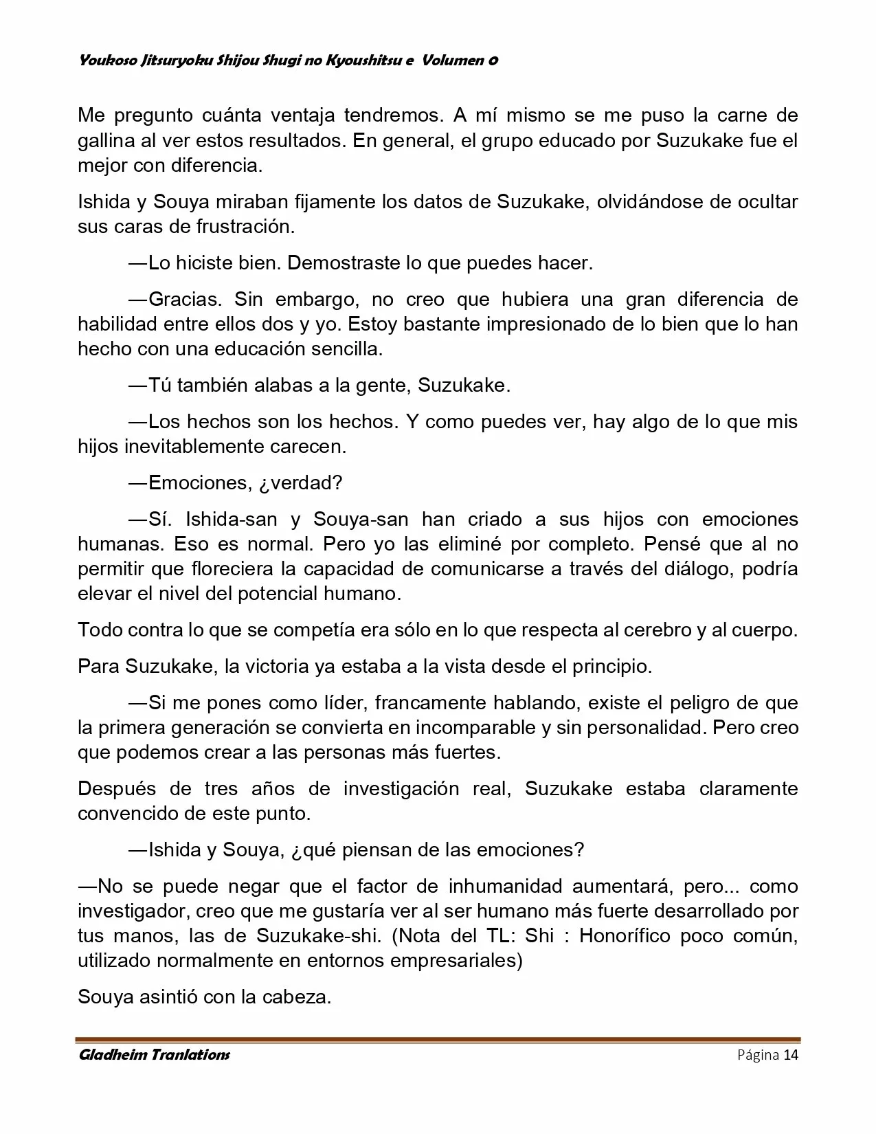 Página 14 del Manga