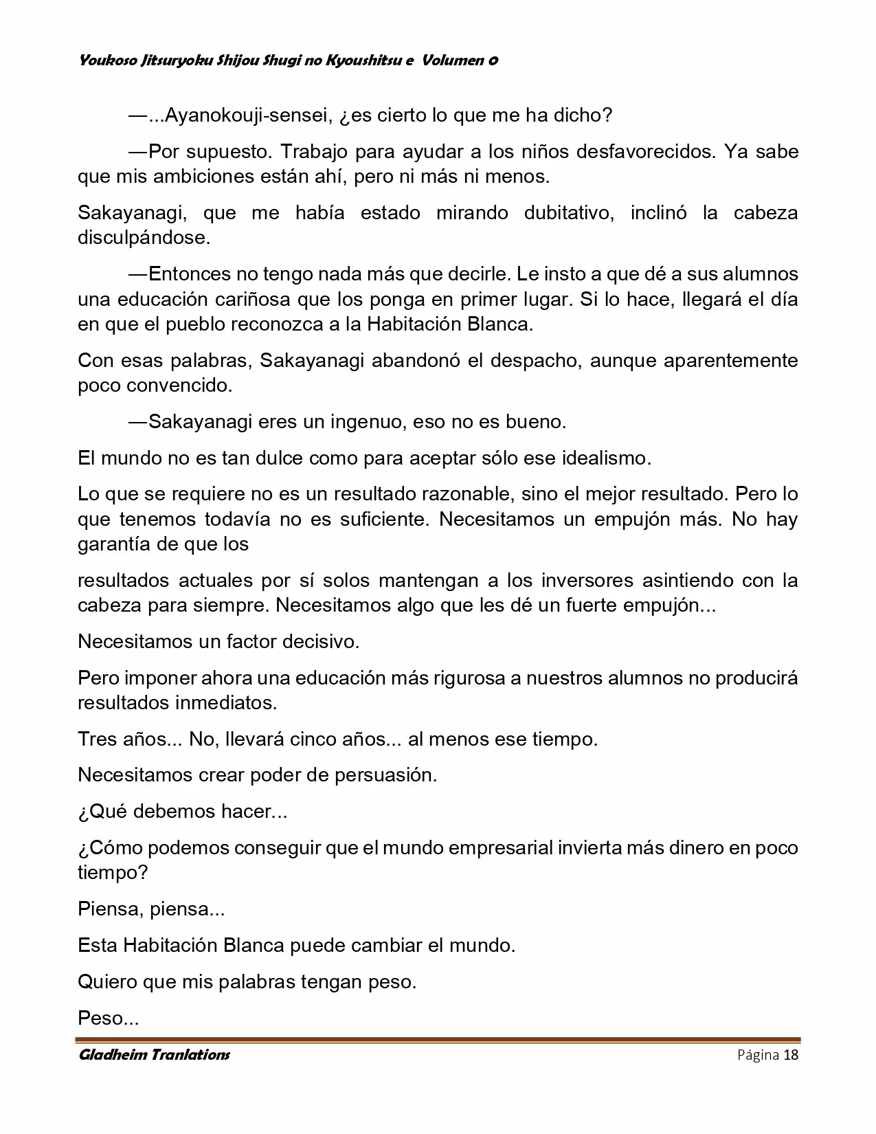 Página 18 del Manga