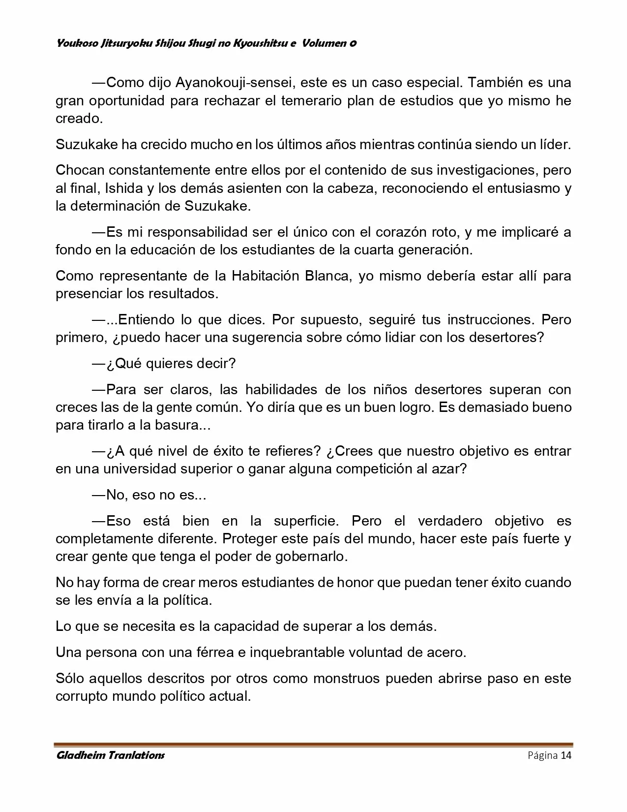 Página 14 del Manga