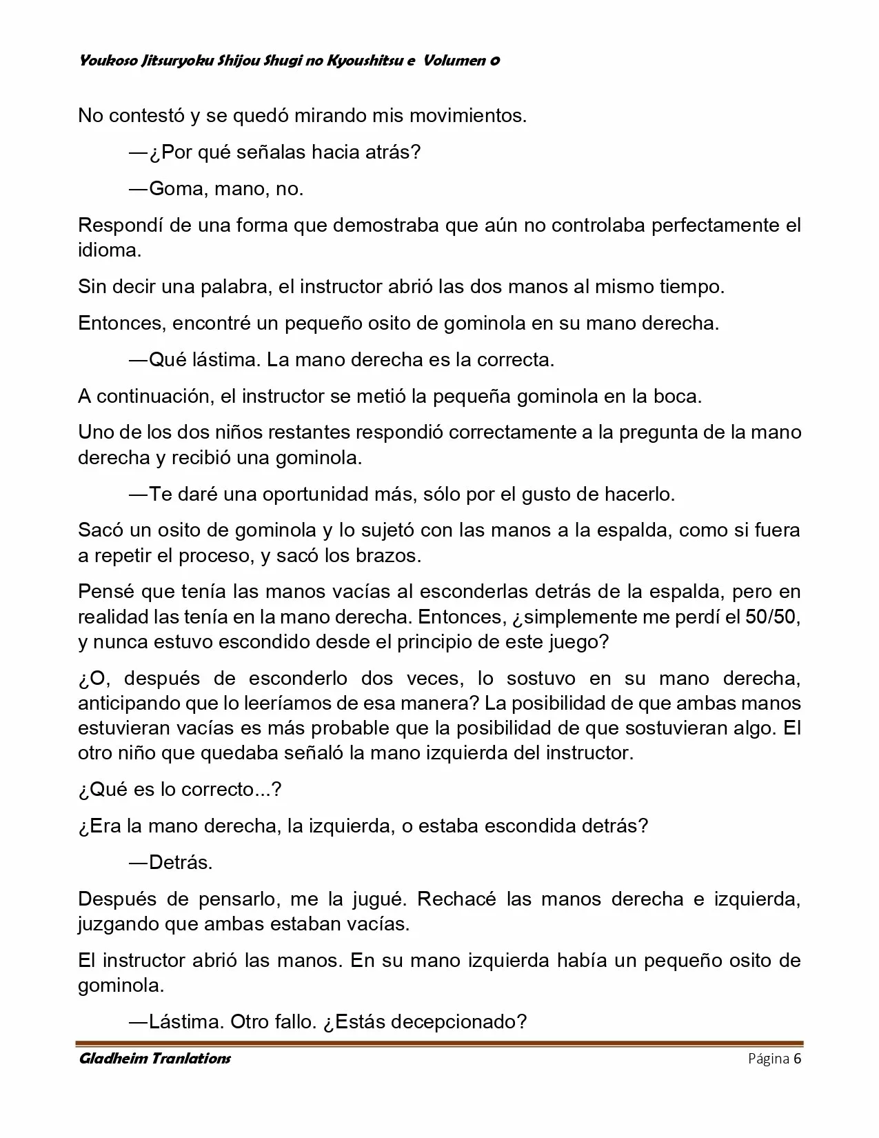 Página 6 del Manga