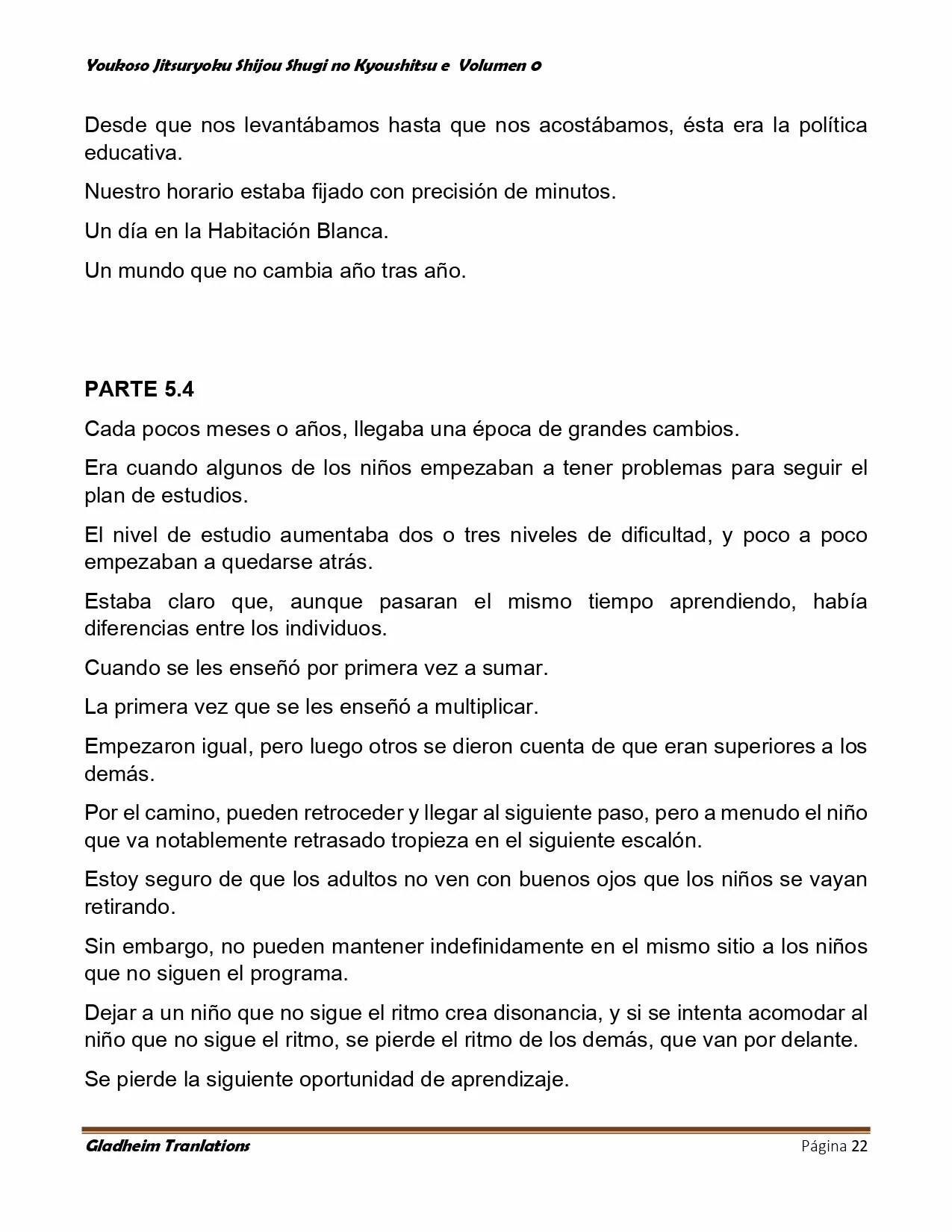 Página 22 del Manga