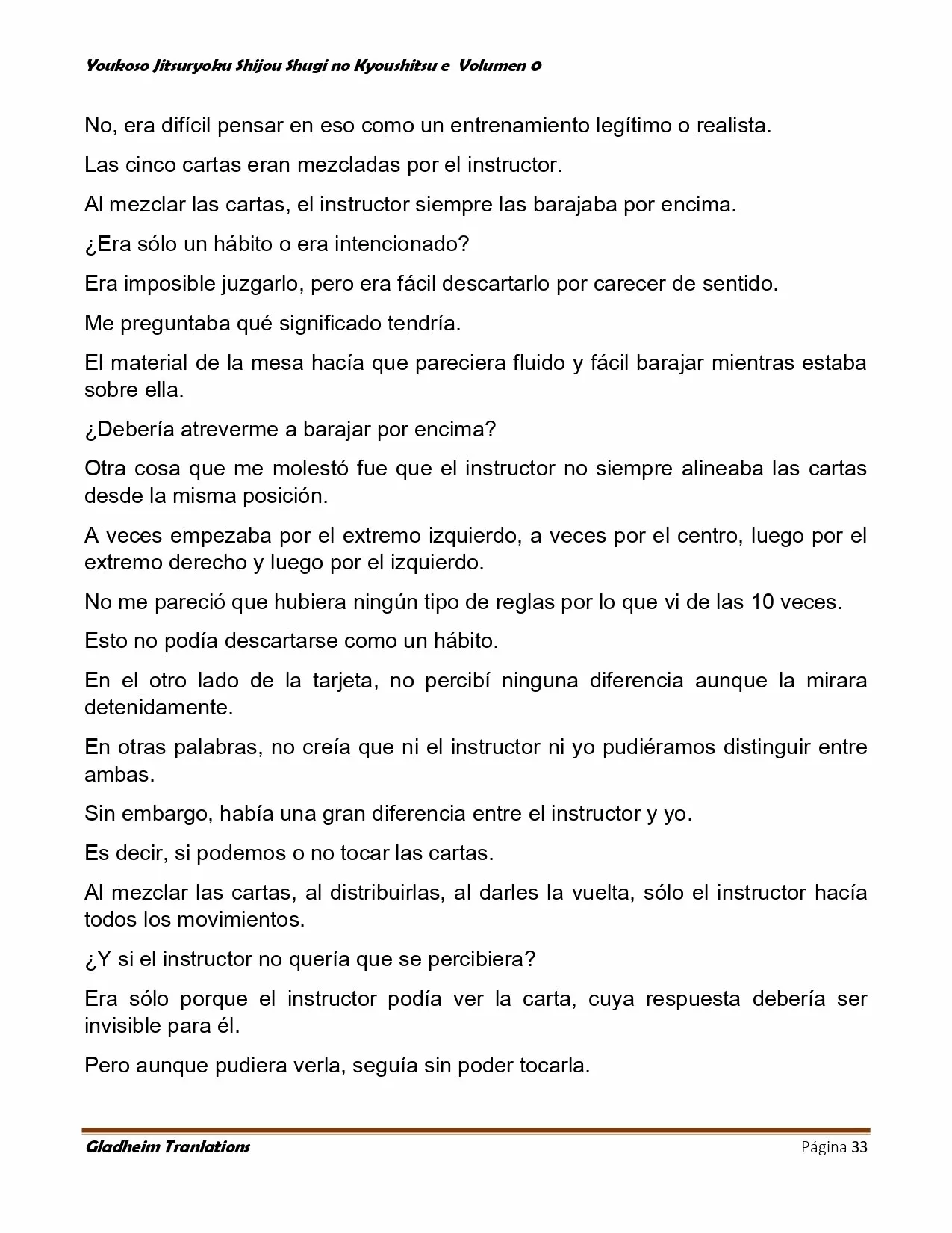 Página 33 del Manga