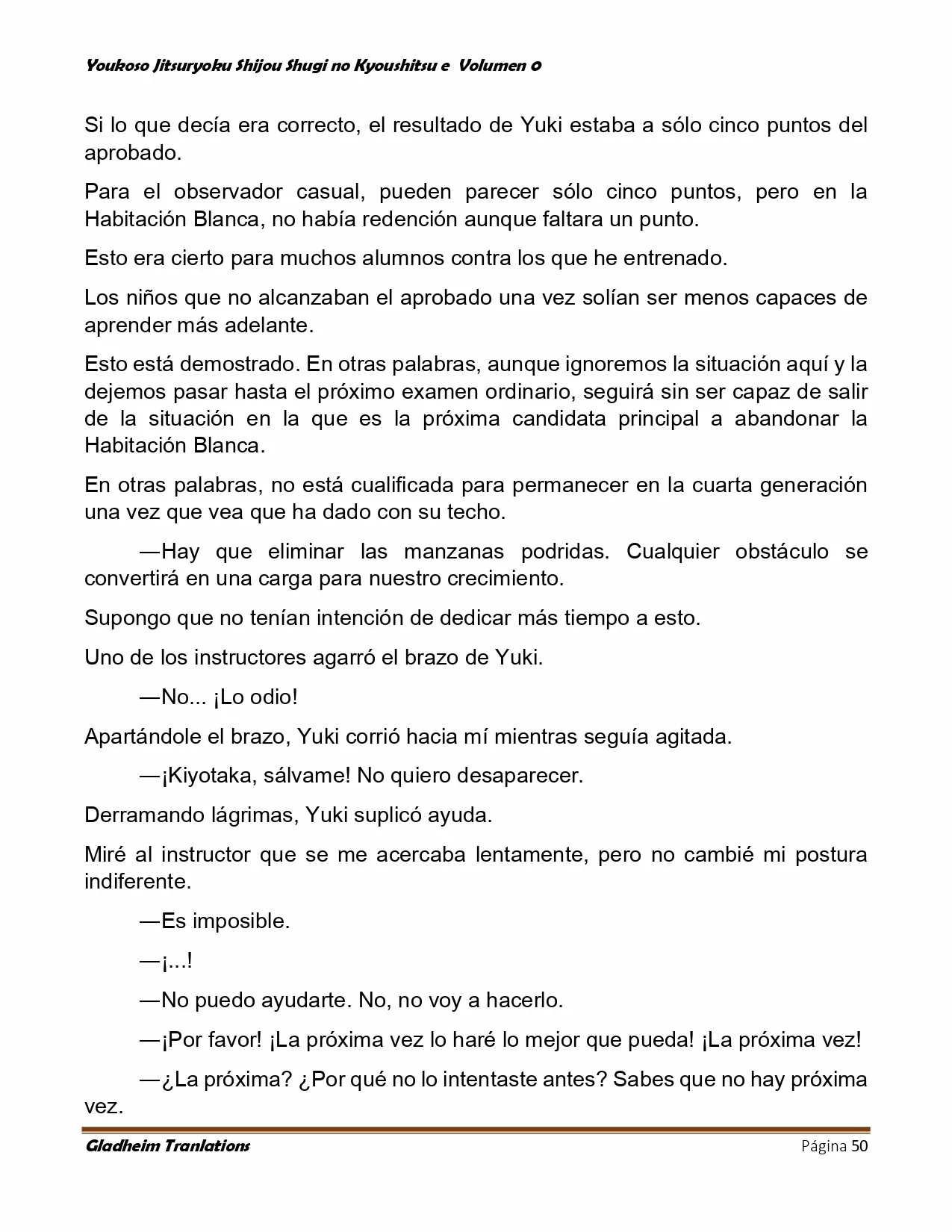 Página 50 del Manga