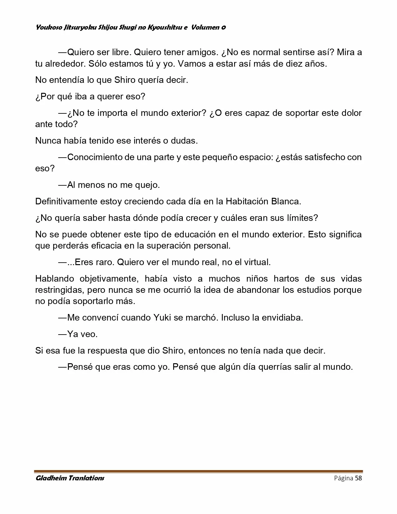 Página 58 del Manga