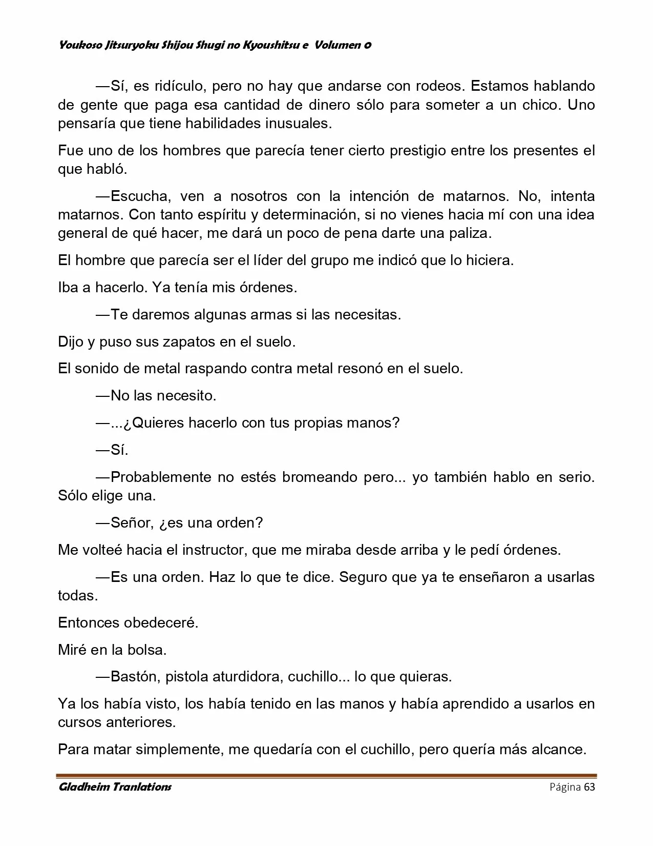 Página 63 del Manga