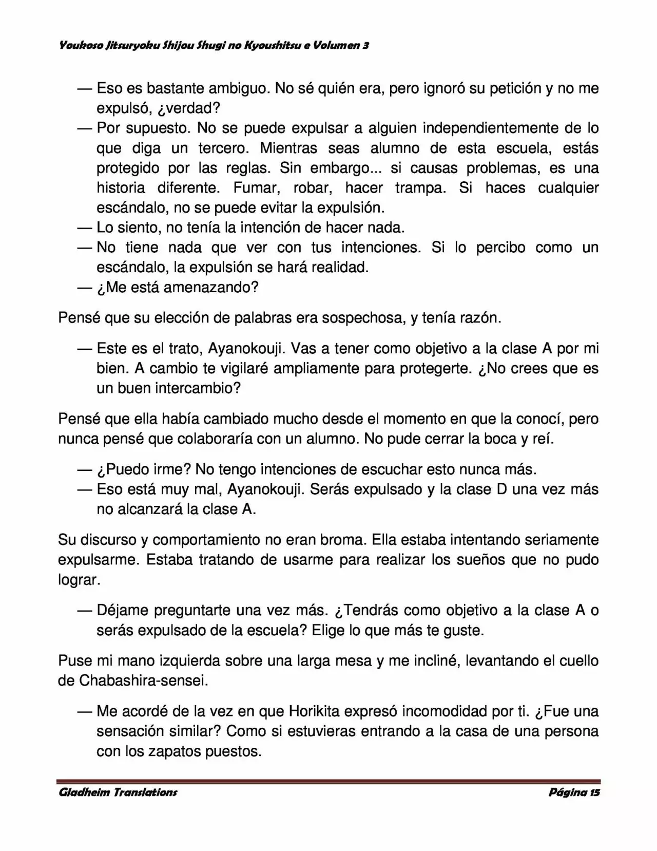 Página 15 del Manga