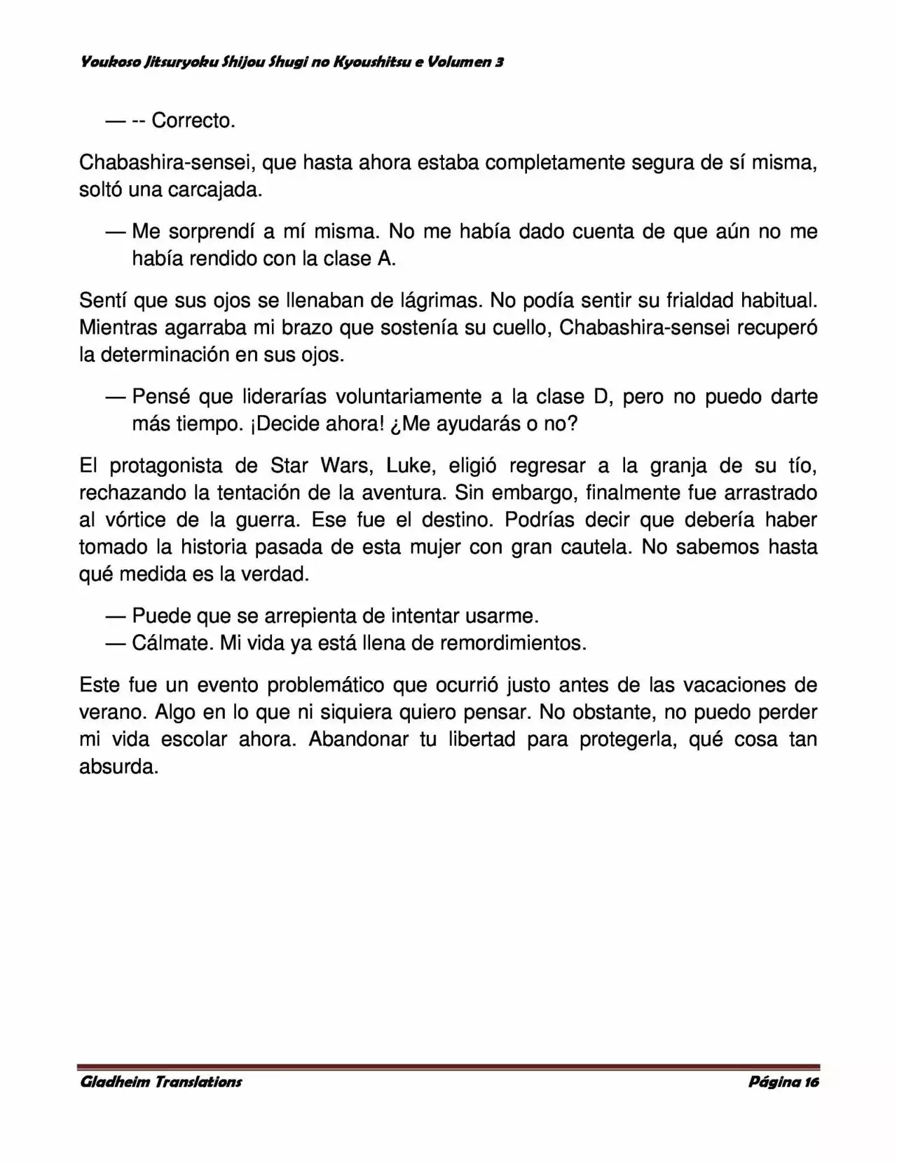 Página 16 del Manga