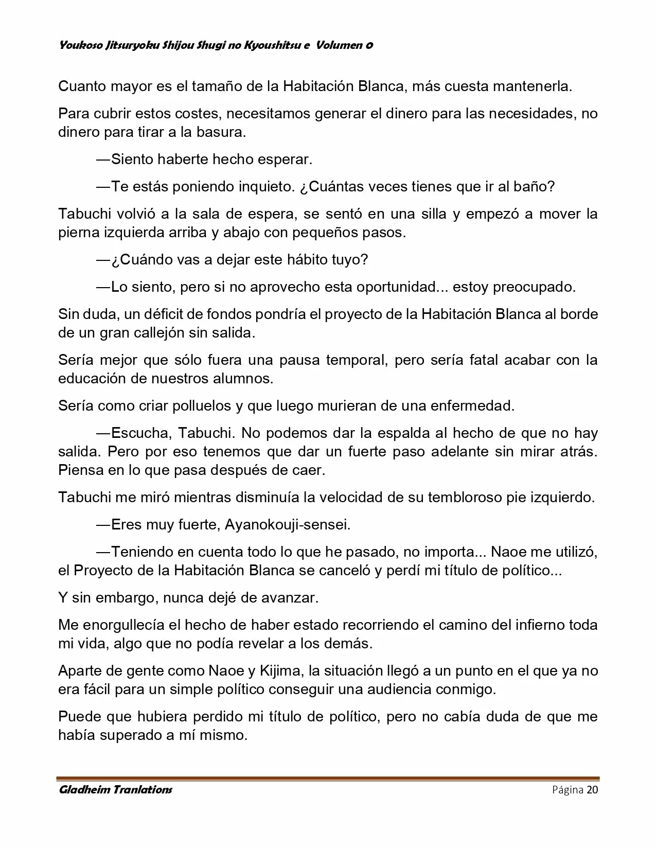 Página 20 del Manga