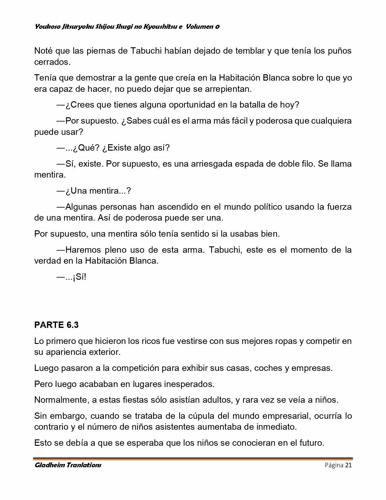 Página 21 del Manga