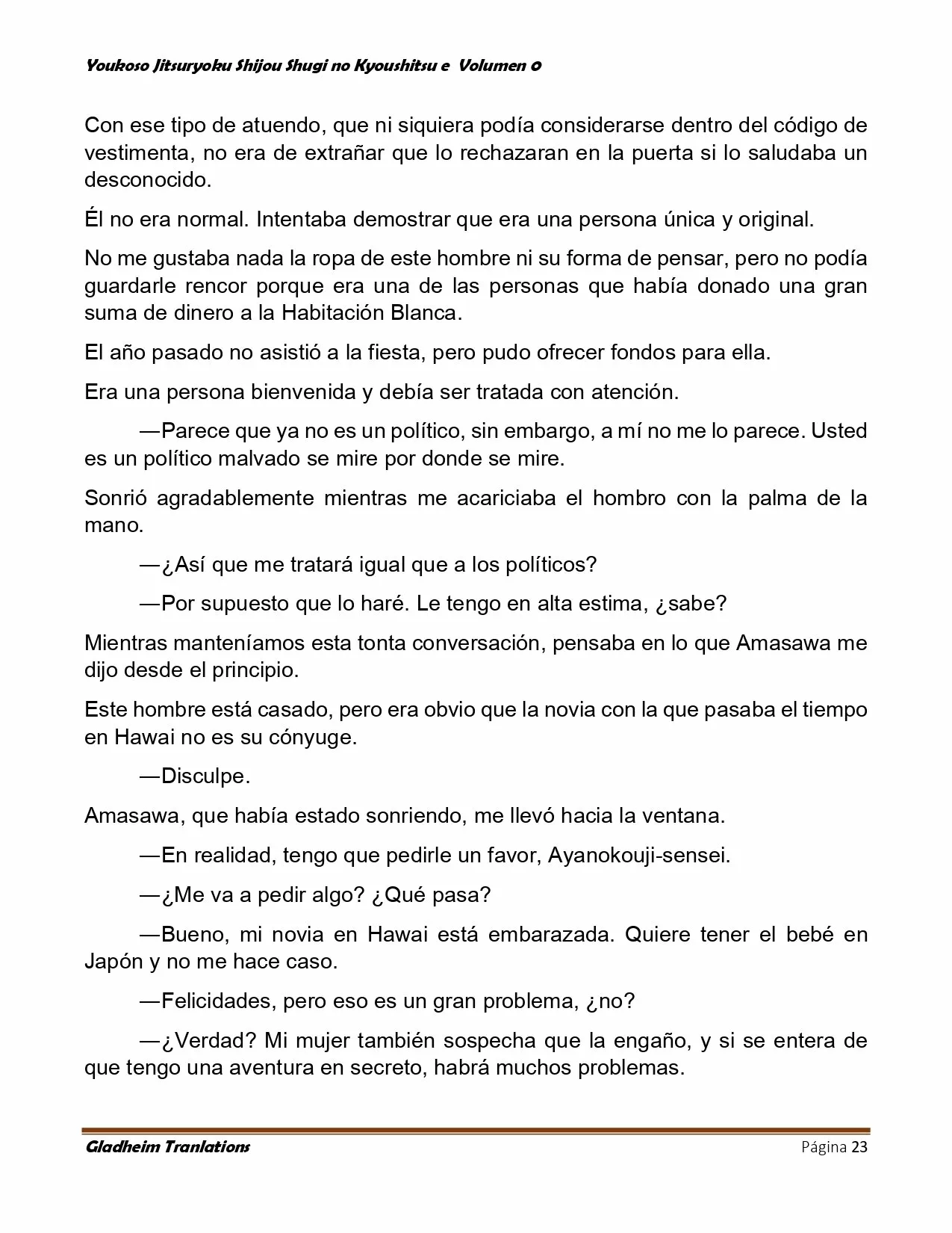 Página 23 del Manga