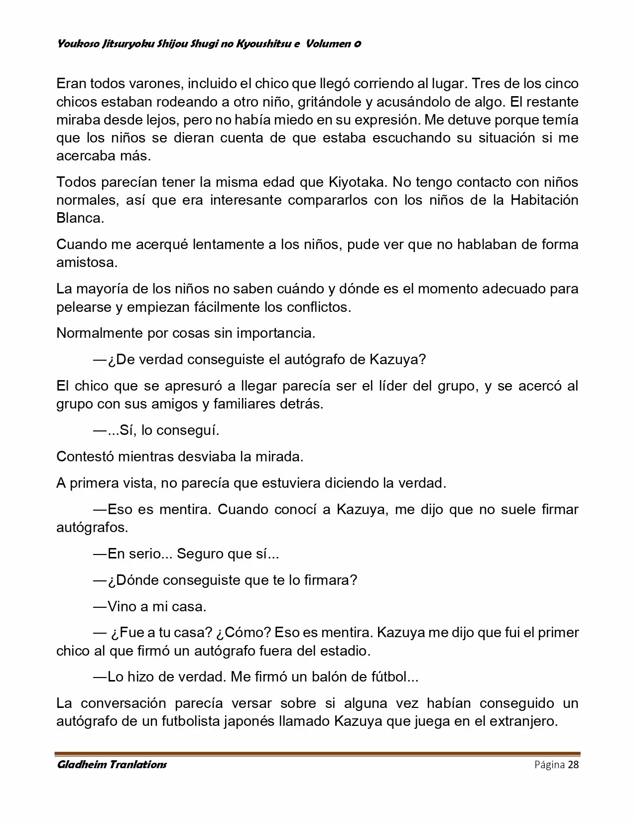 Página 28 del Manga