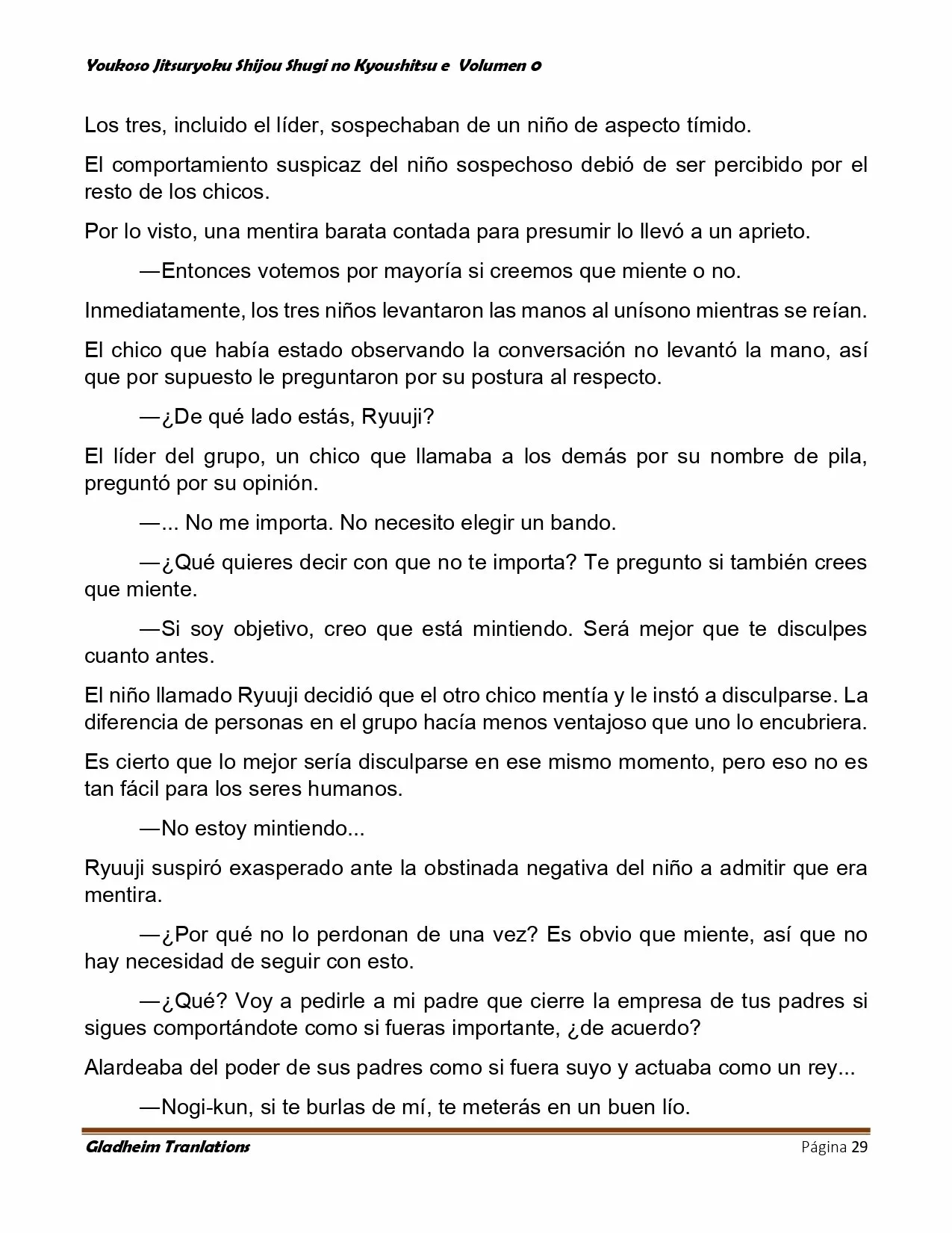 Página 29 del Manga