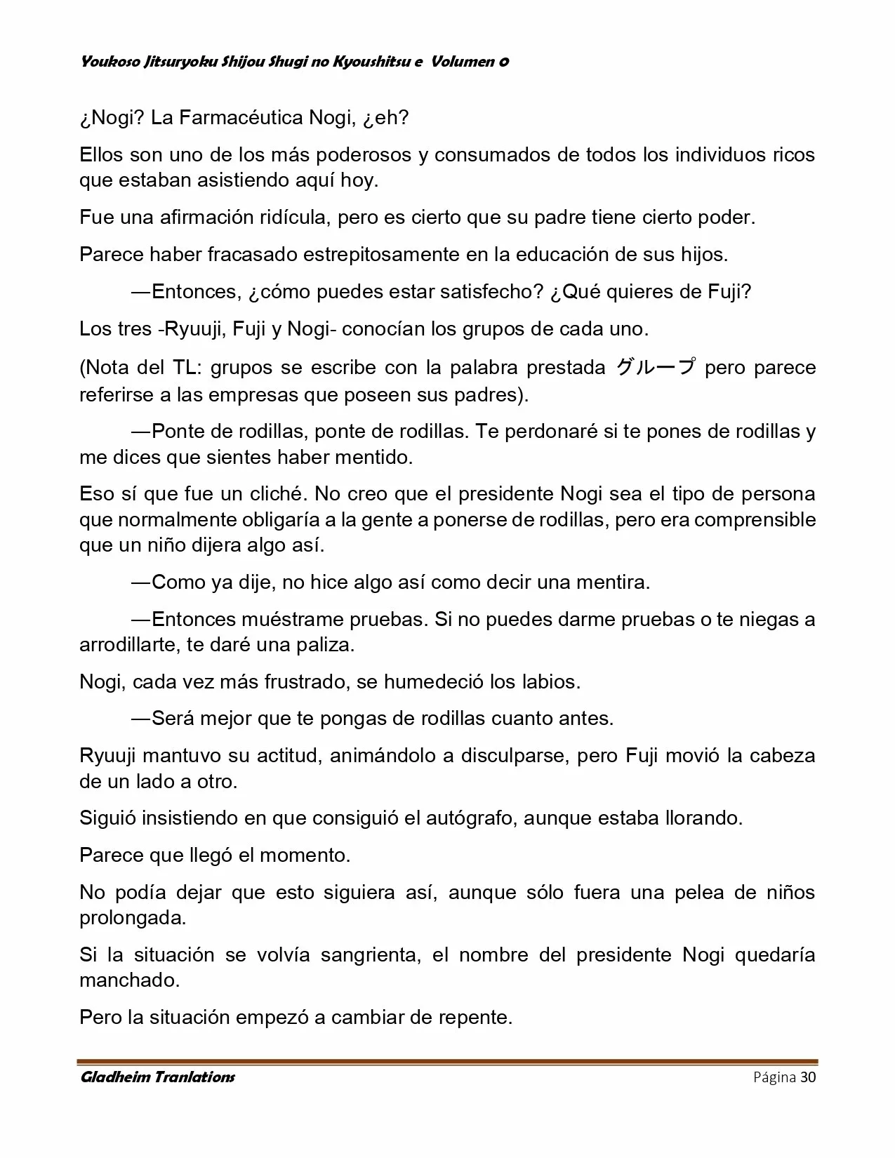 Página 30 del Manga