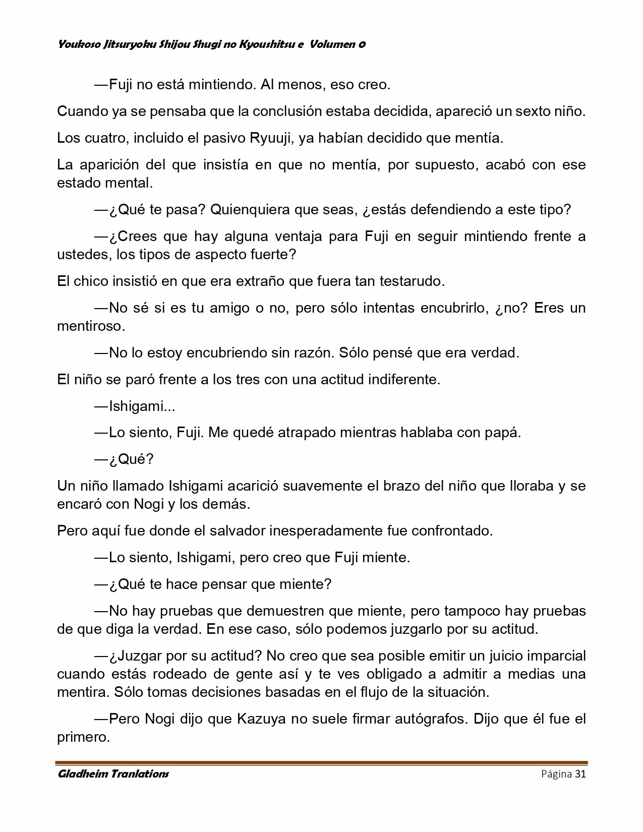 Página 31 del Manga