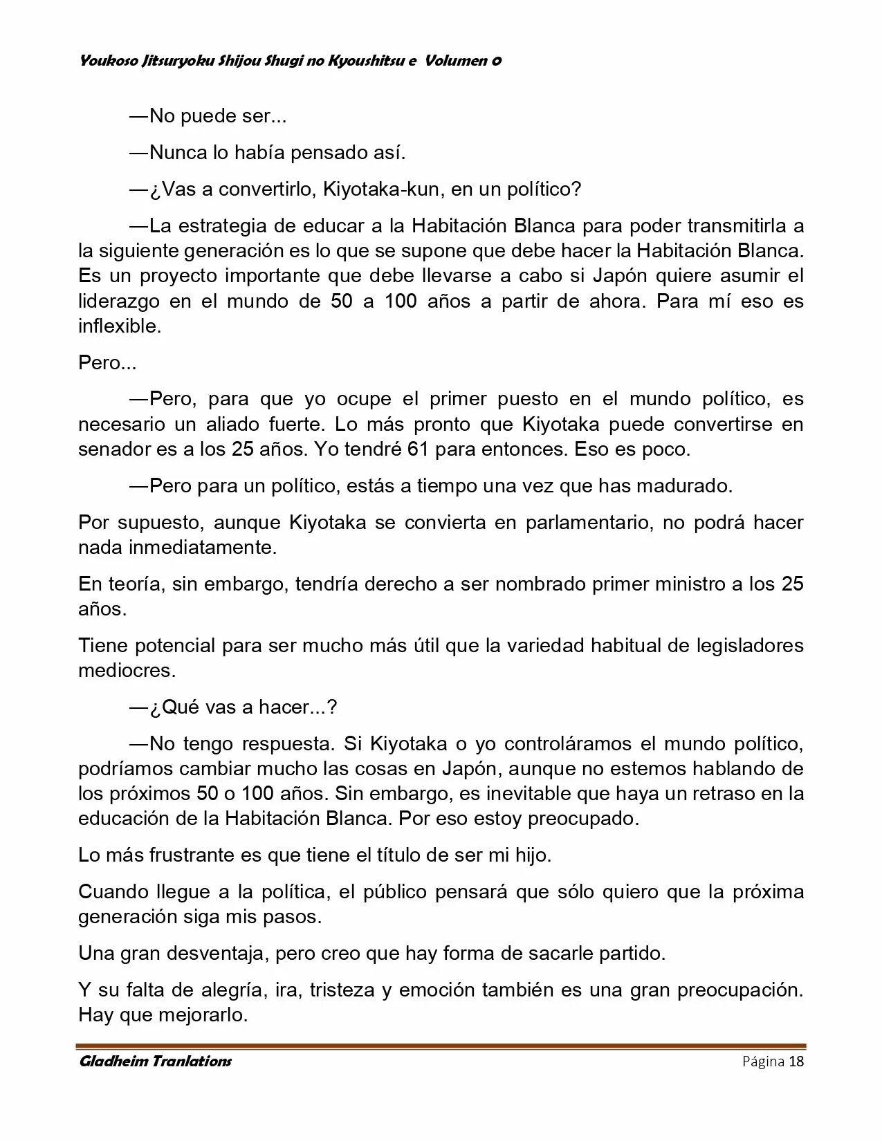 Página 18 del Manga