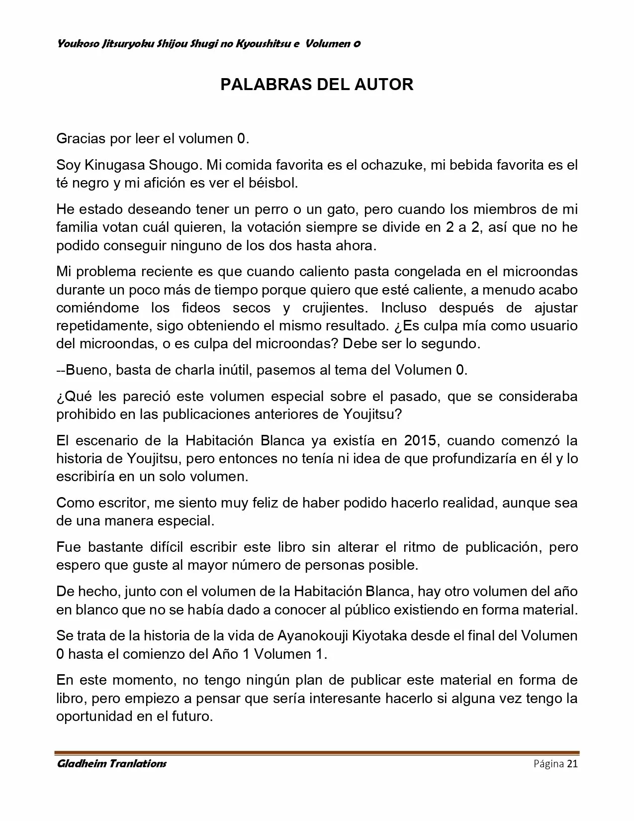 Página 21 del Manga