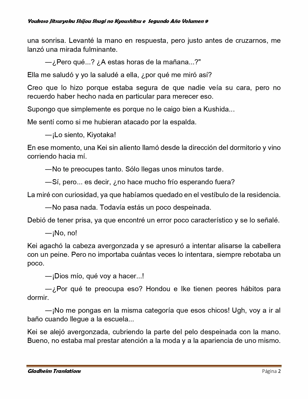 Página 2 del Manga