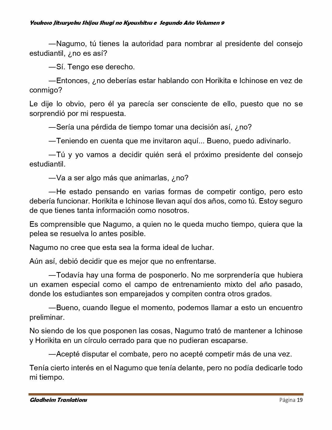 Página 19 del Manga