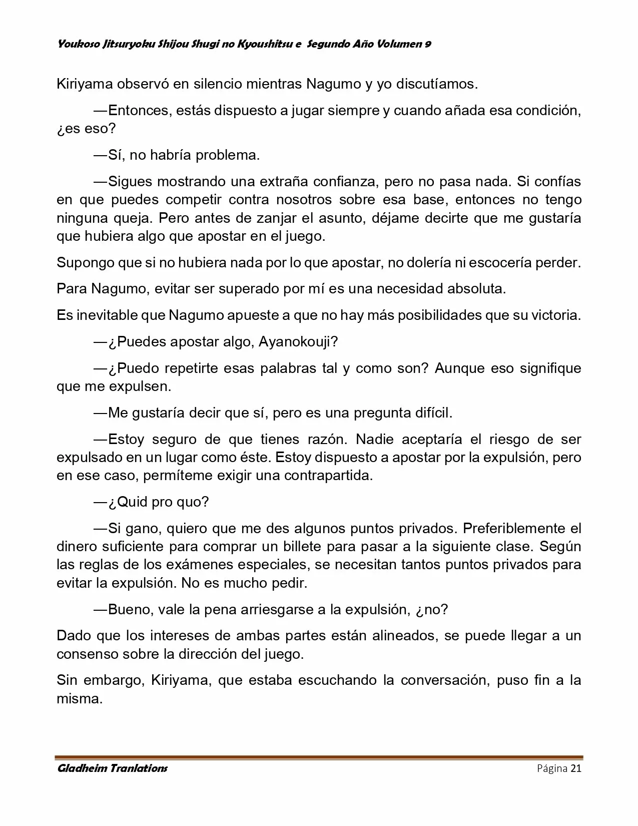 Página 21 del Manga