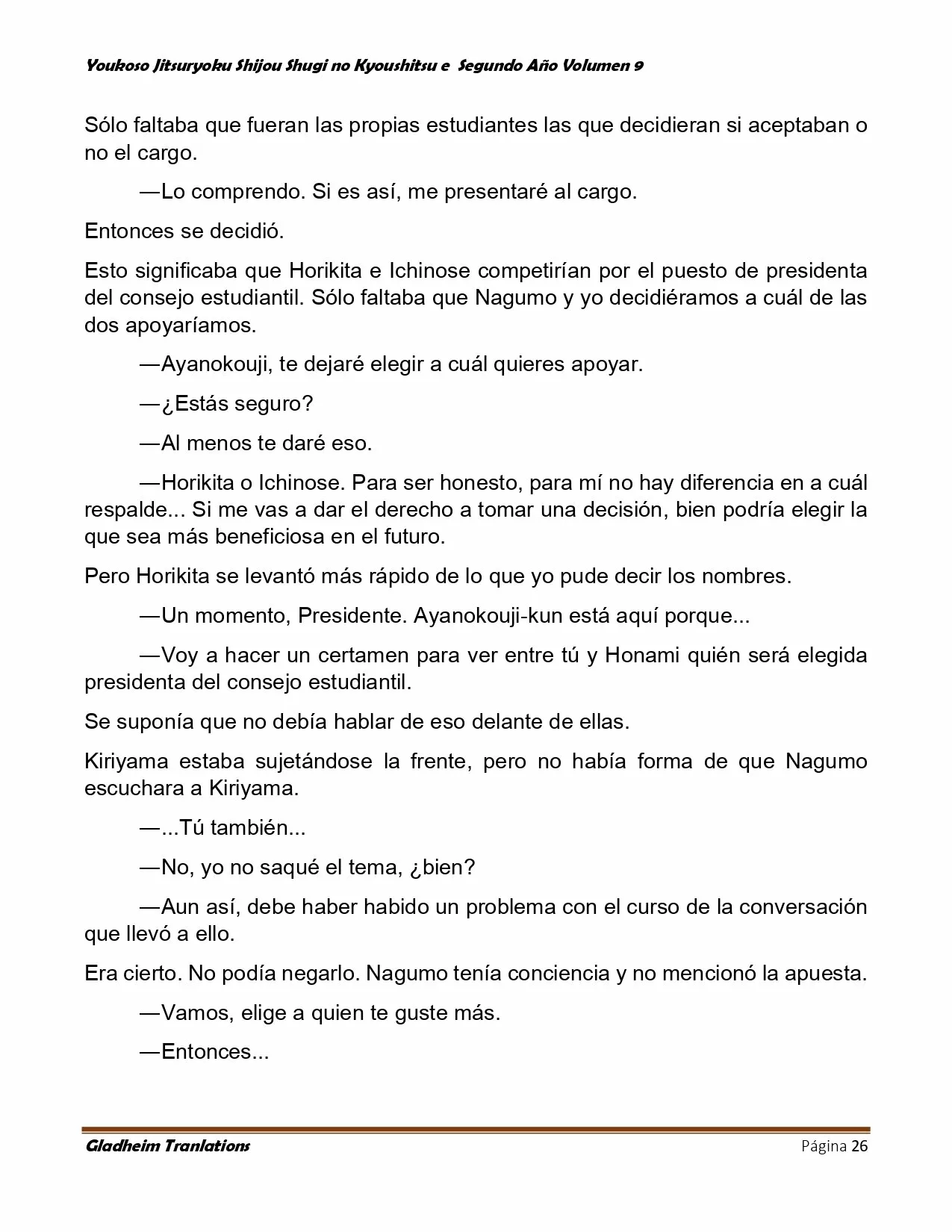 Página 26 del Manga