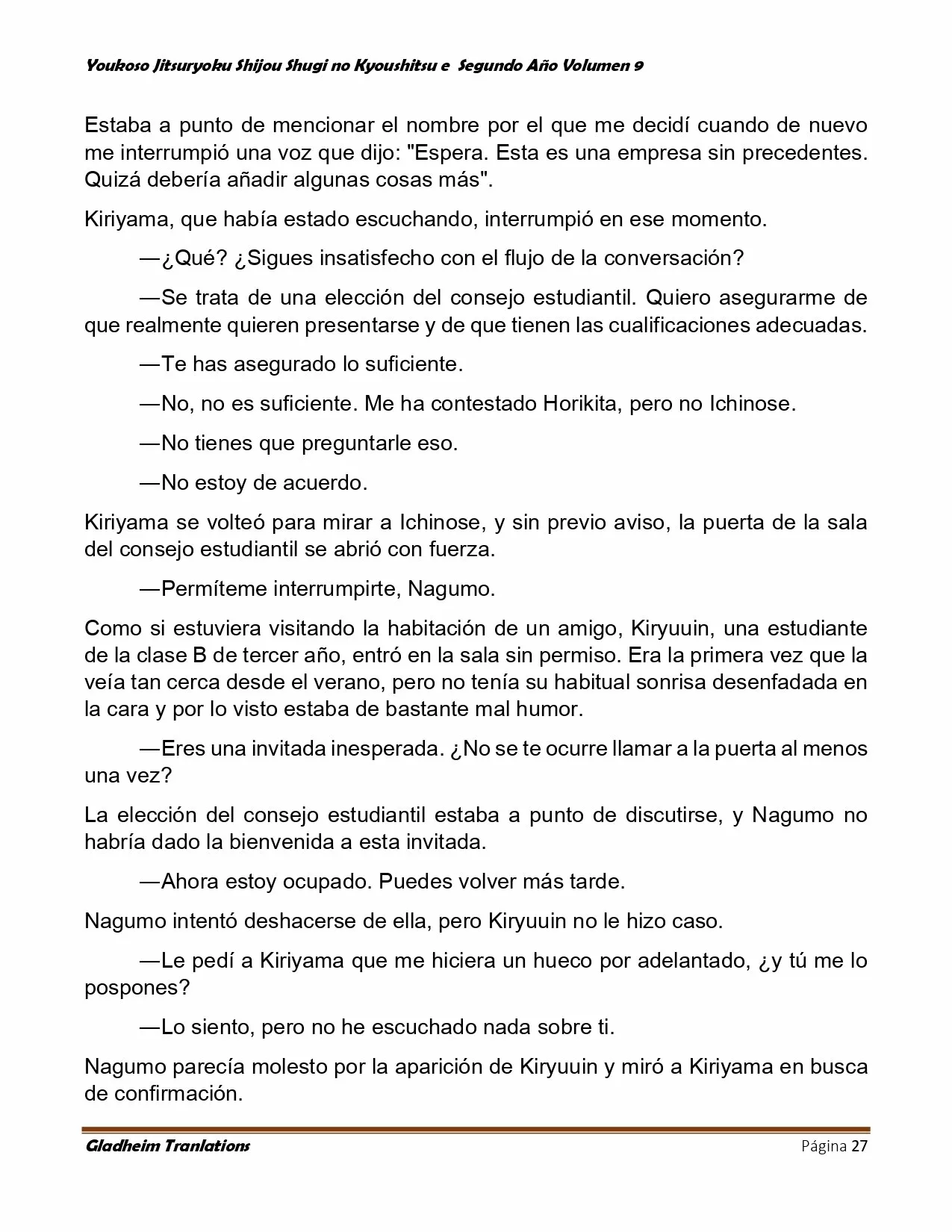 Página 27 del Manga