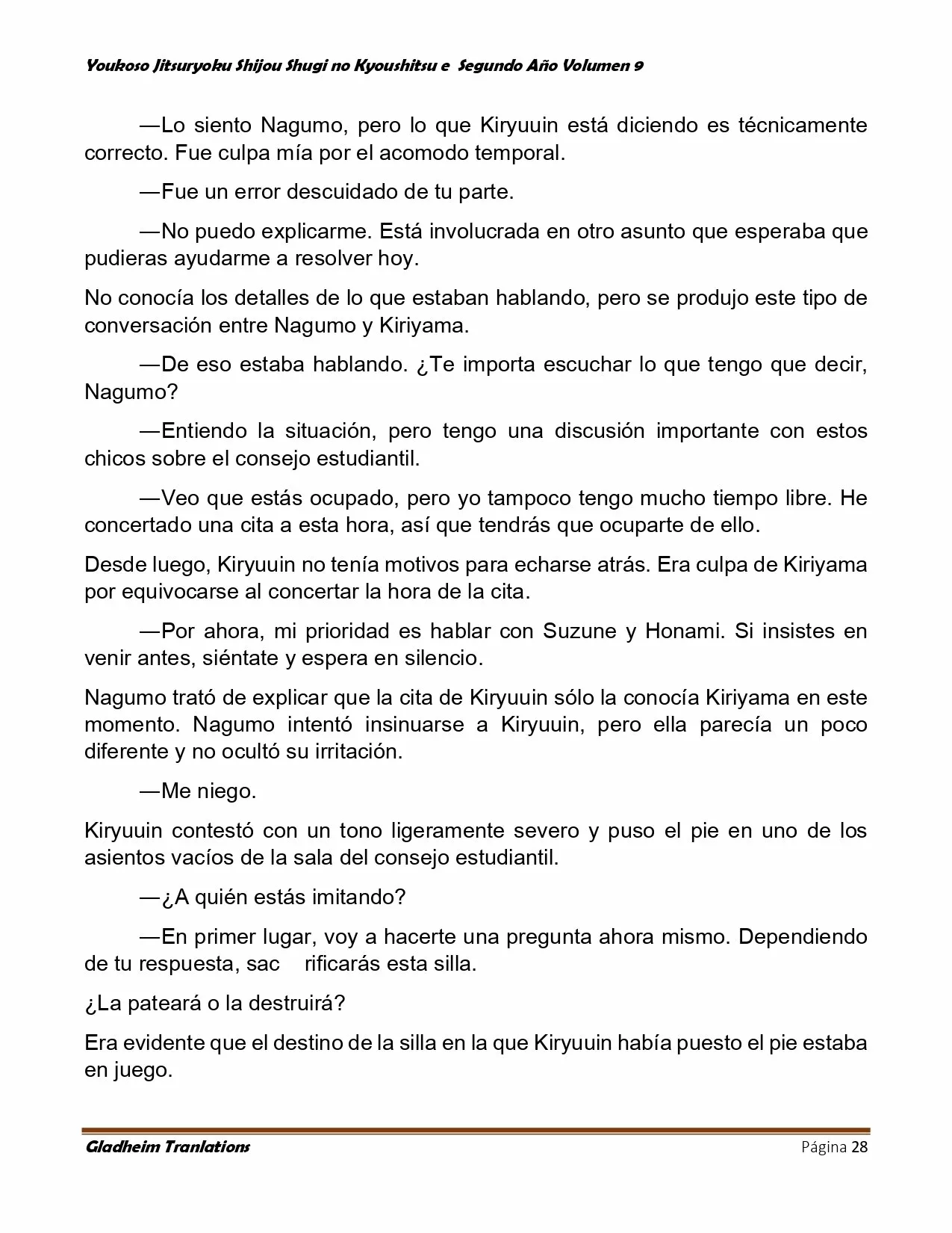 Página 28 del Manga