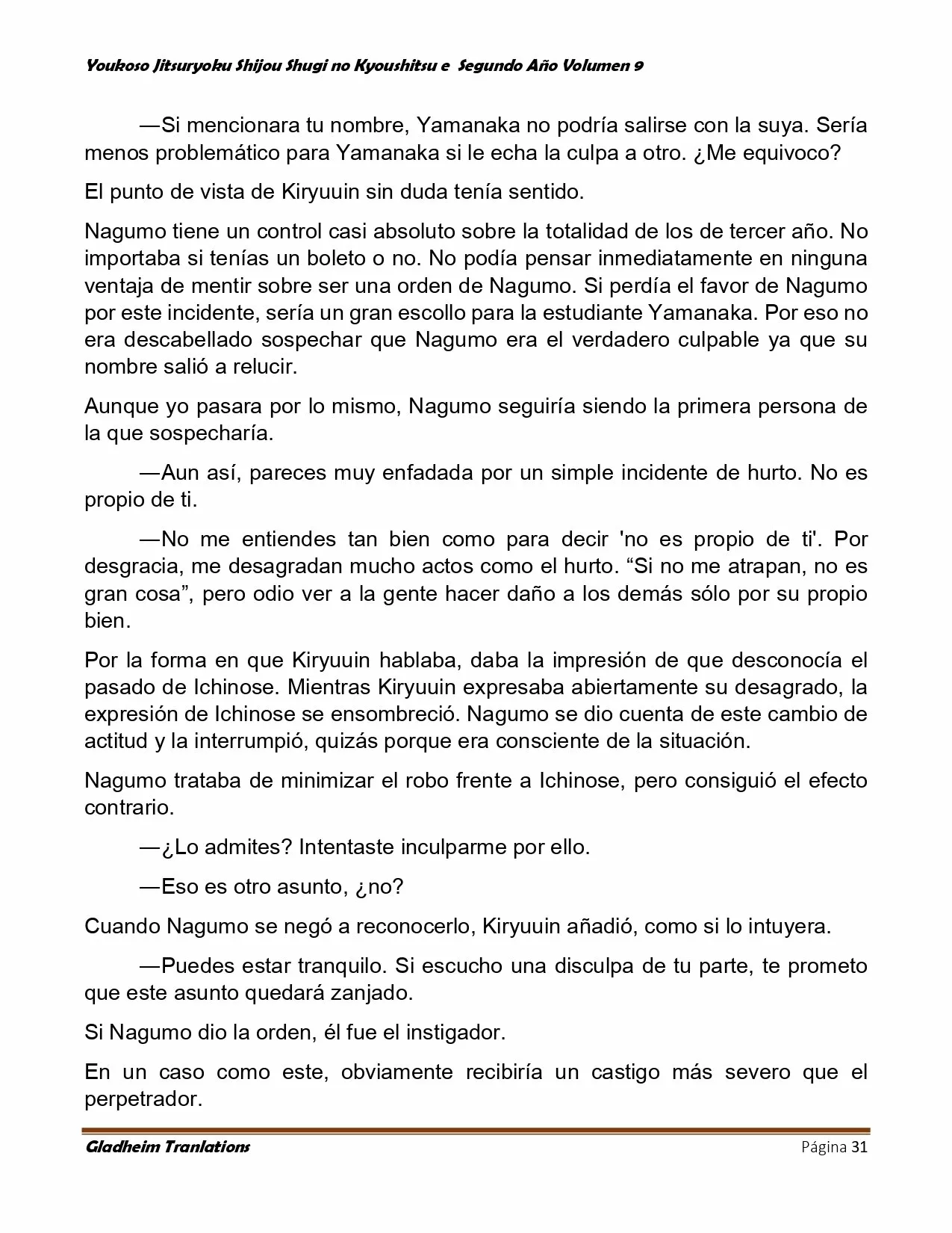 Página 31 del Manga