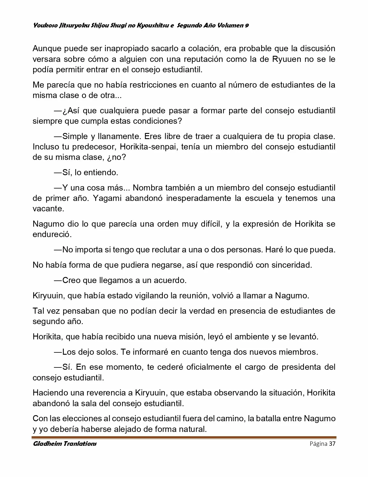 Página 37 del Manga