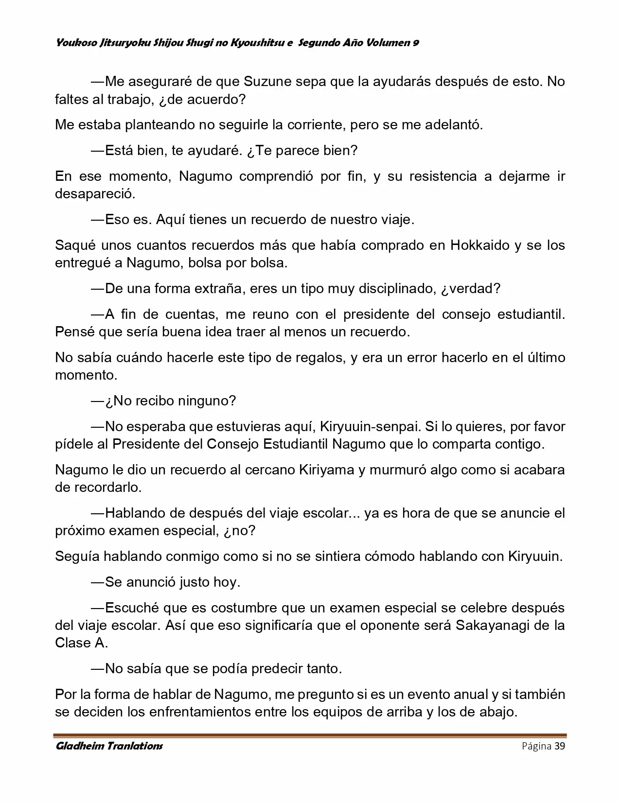 Página 39 del Manga