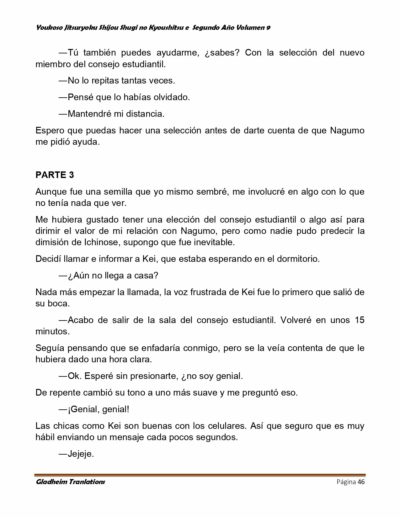 Página 46 del Manga