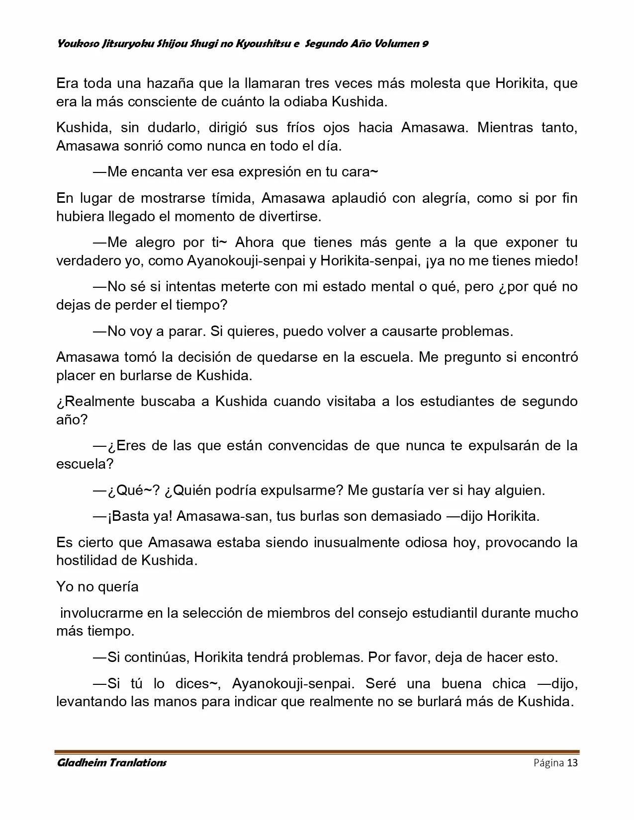 Página 13 del Manga