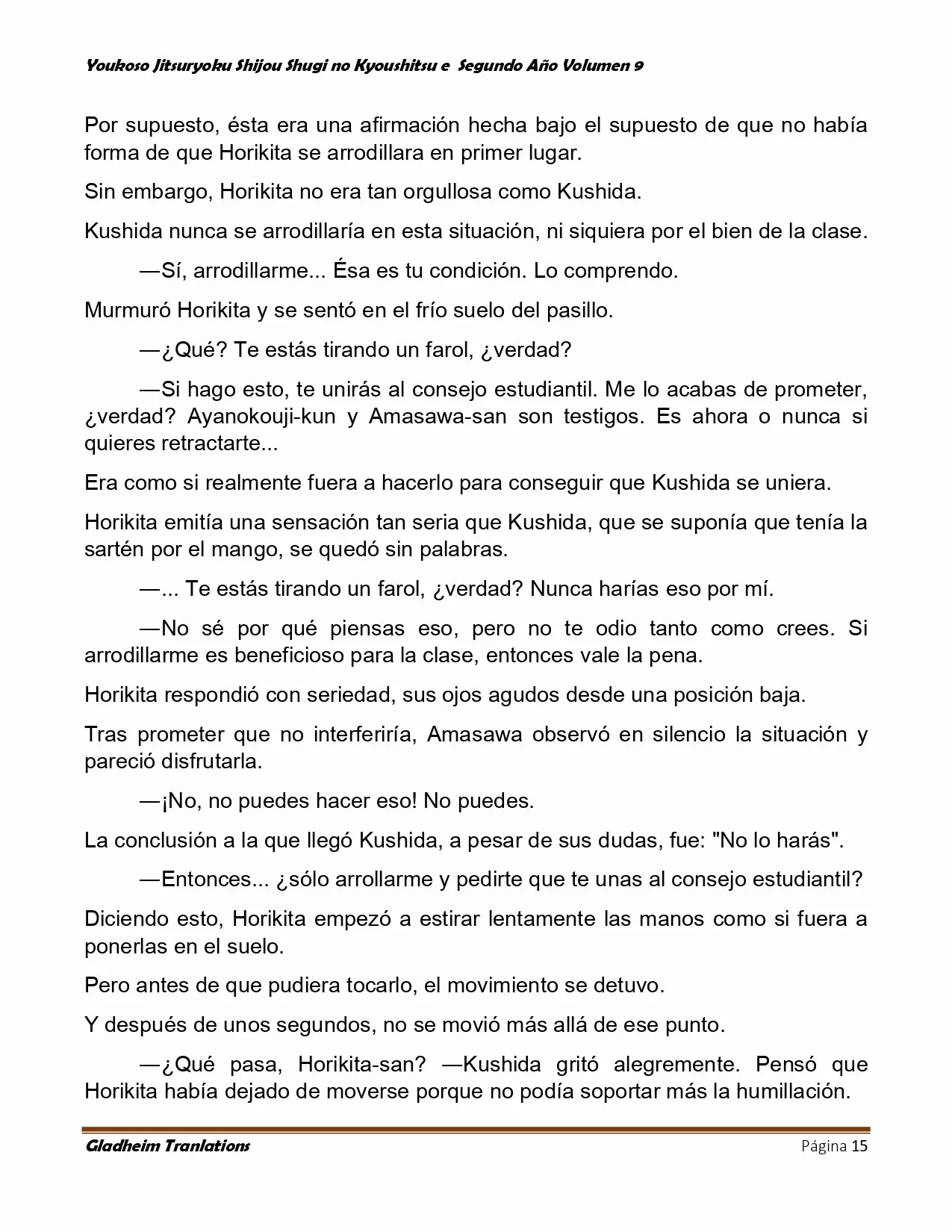 Página 15 del Manga