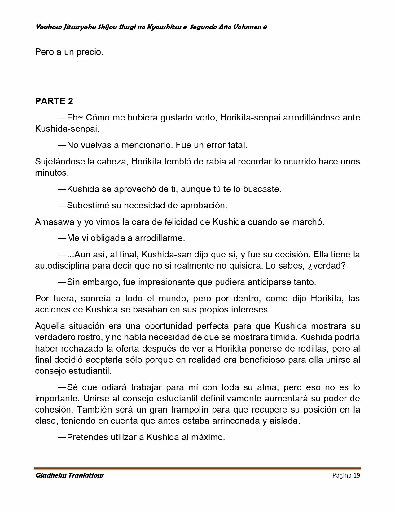 Página 19 del Manga