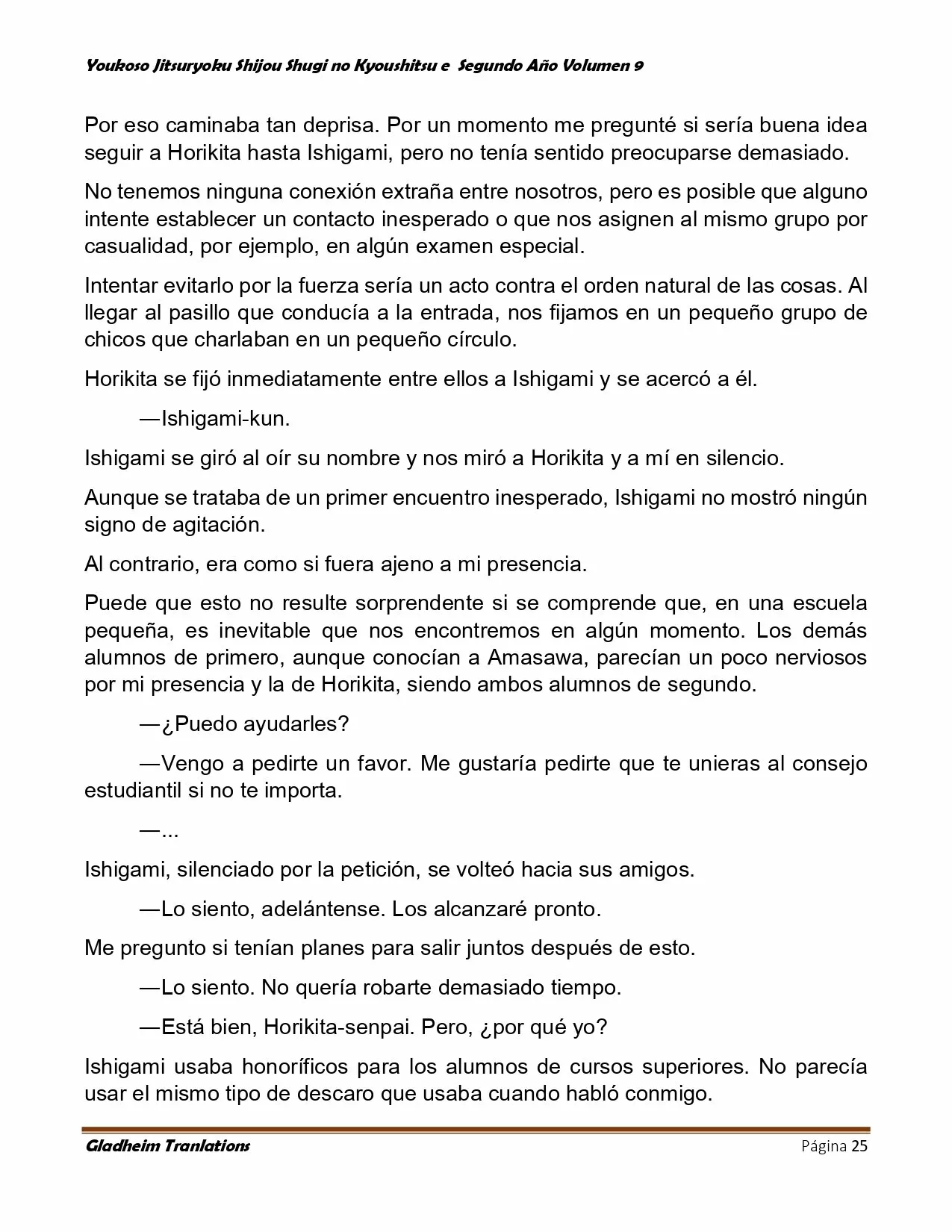 Página 25 del Manga